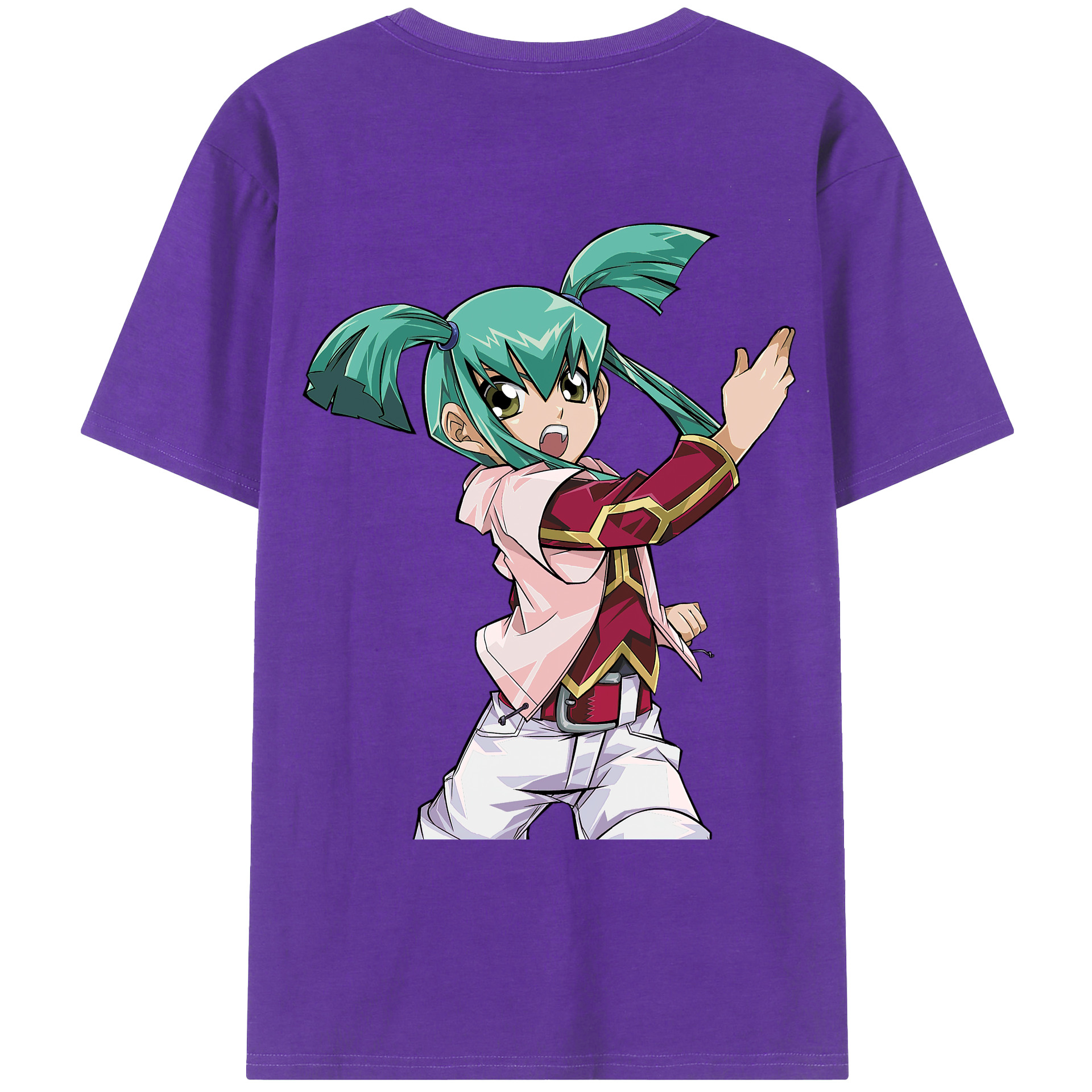 （画像用） 遊☆戯☆王 Yu-Gi-Oh! 綿100％ メンズ半袖Tシャツ（バックプリント） 通気性