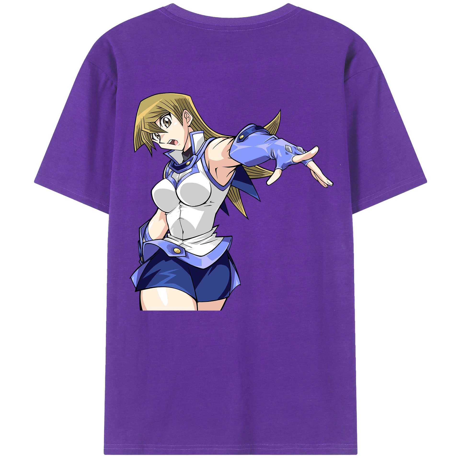 （画像用） 遊☆戯☆王 Yu-Gi-Oh! 綿100％ メンズ半袖Tシャツ（バックプリント） 通気性