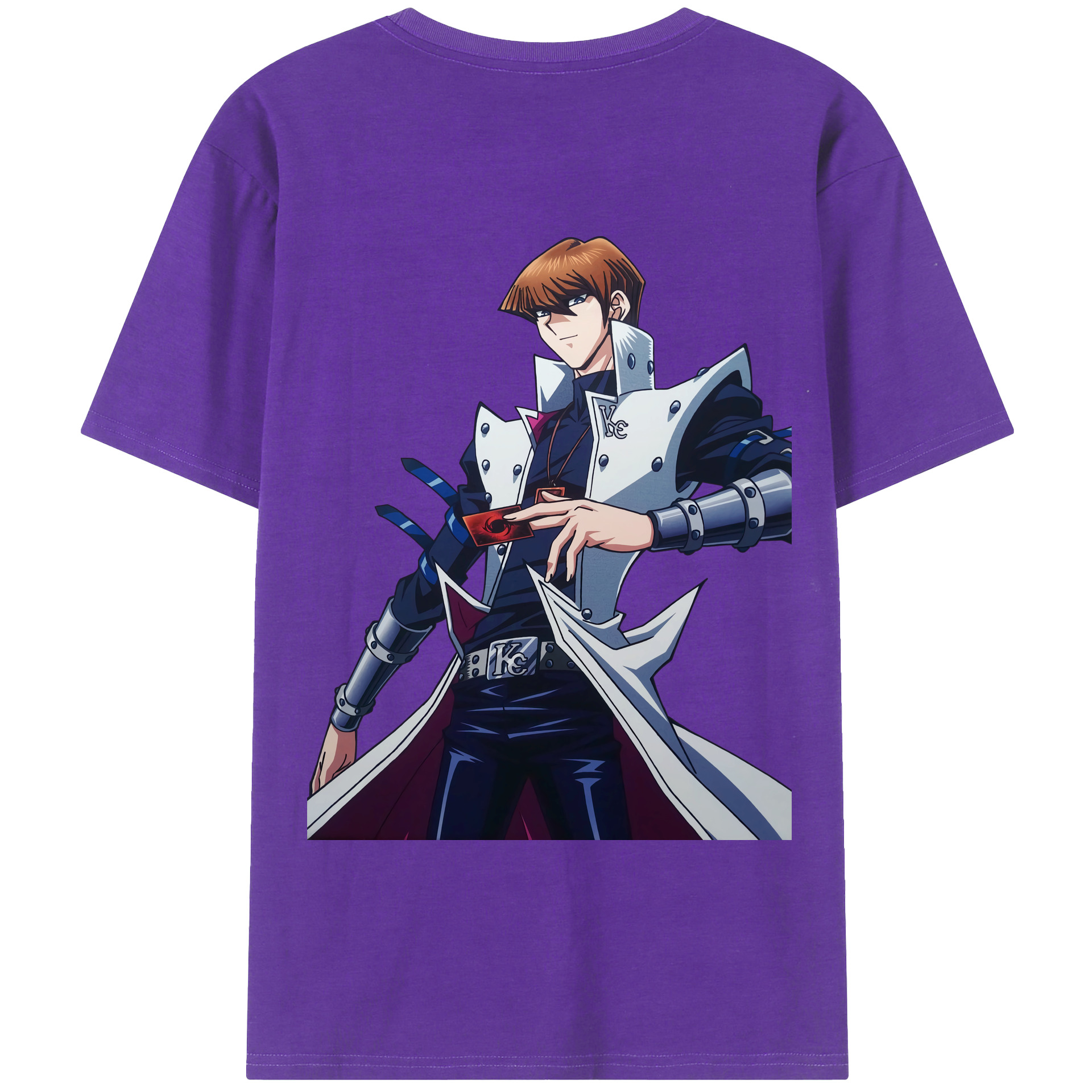 （画像用） 遊☆戯☆王 Yu-Gi-Oh! 綿100％ メンズ半袖Tシャツ（バックプリント） 通気性