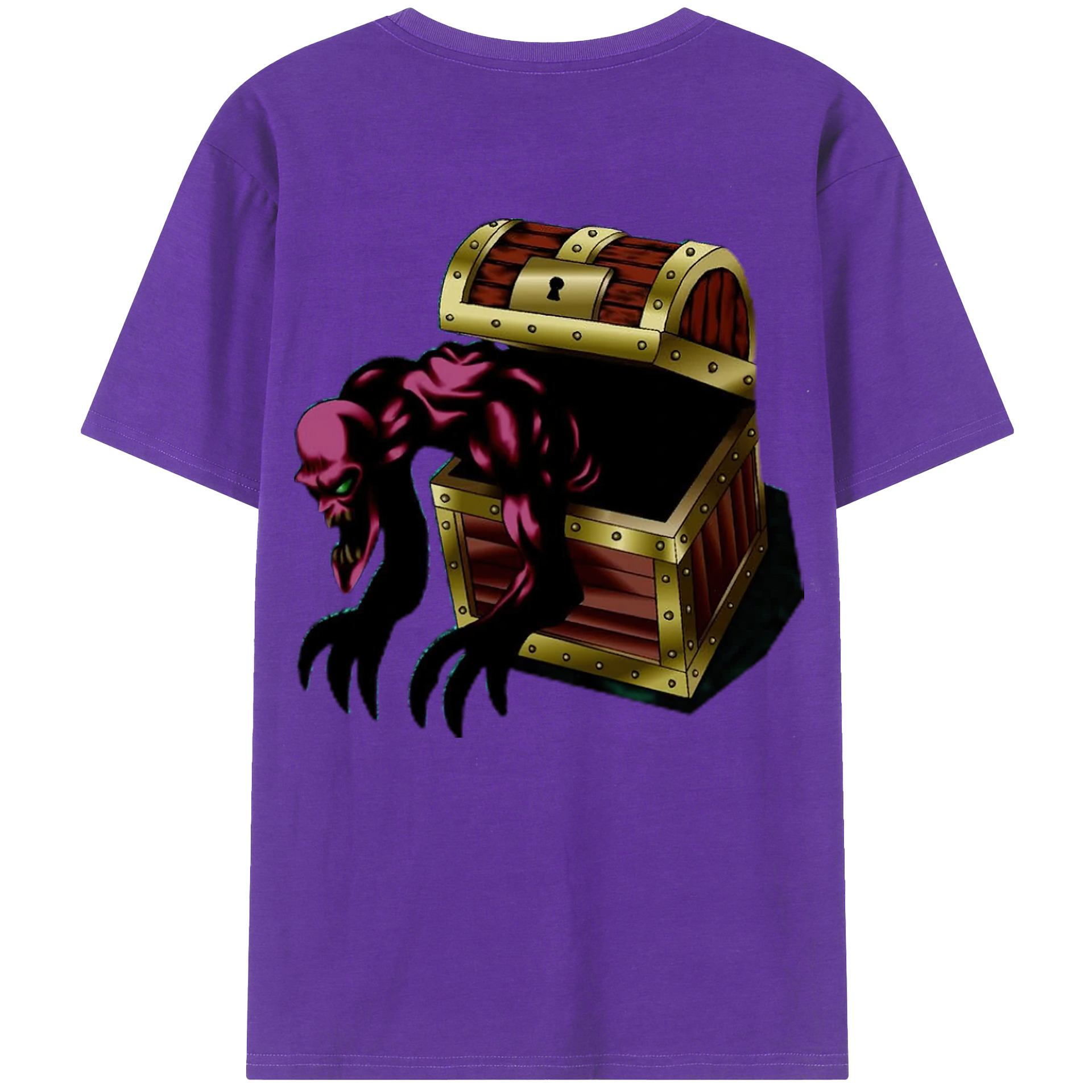 （画像用） 遊☆戯☆王 Yu-Gi-Oh! 綿100％ メンズ半袖Tシャツ（バックプリント） 通気性