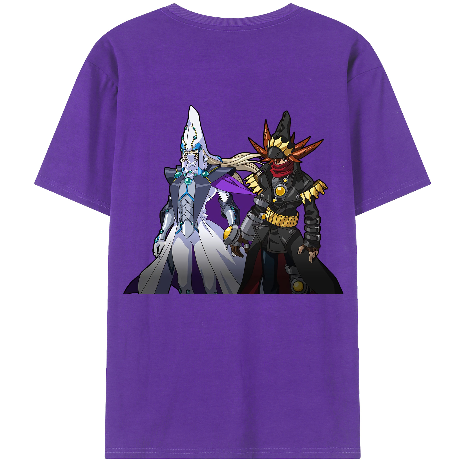 （画像用） 遊☆戯☆王 Yu-Gi-Oh! 綿100％ メンズ半袖Tシャツ（バックプリント） 通気性