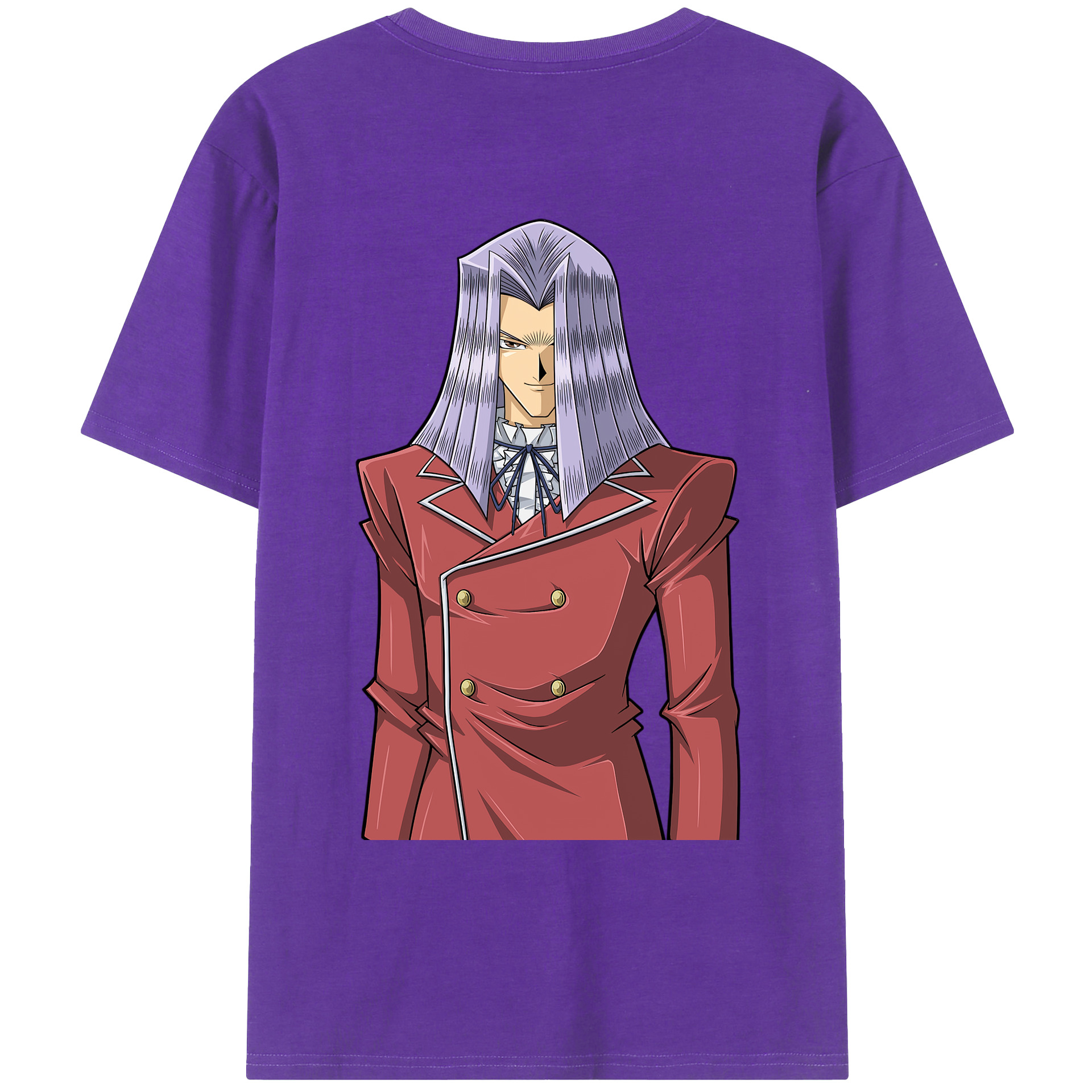 （画像用） 遊☆戯☆王 Yu-Gi-Oh! 綿100％ メンズ半袖Tシャツ（バックプリント） 通気性