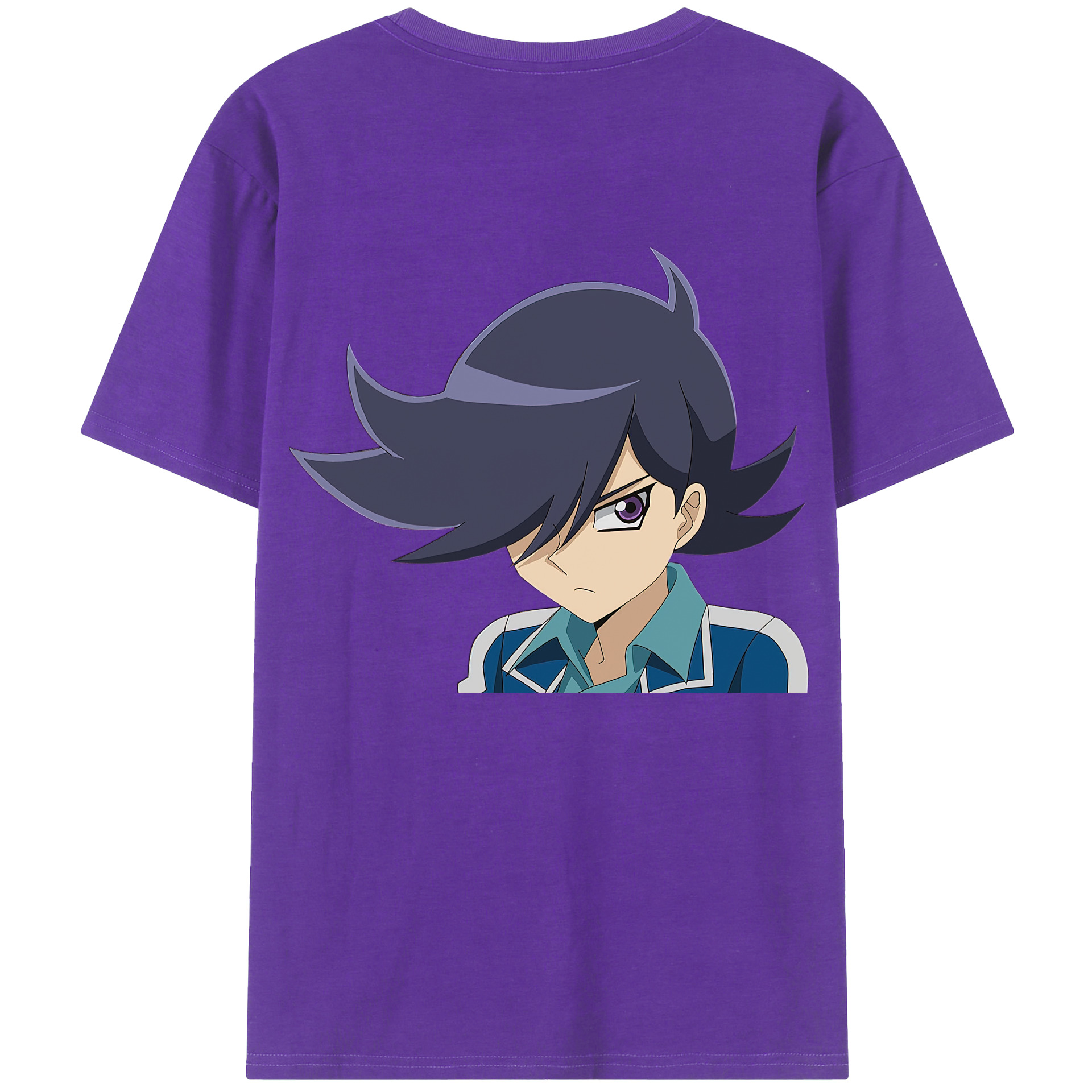 （画像用） 遊☆戯☆王 Yu-Gi-Oh! 綿100％ メンズ半袖Tシャツ（バックプリント） 通気性