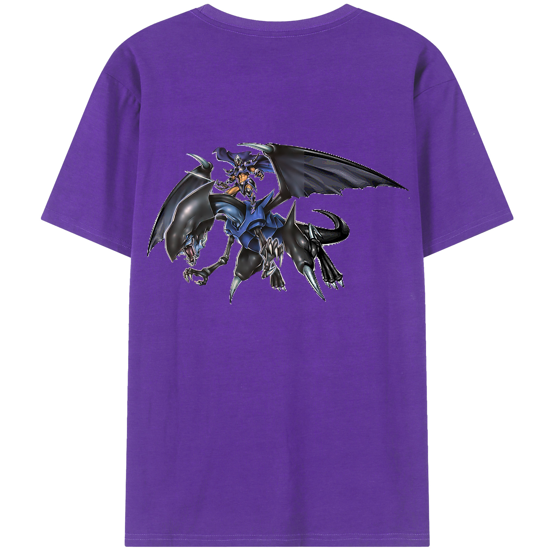（画像用） 遊☆戯☆王 Yu-Gi-Oh! 綿100％ メンズ半袖Tシャツ（バックプリント） 通気性