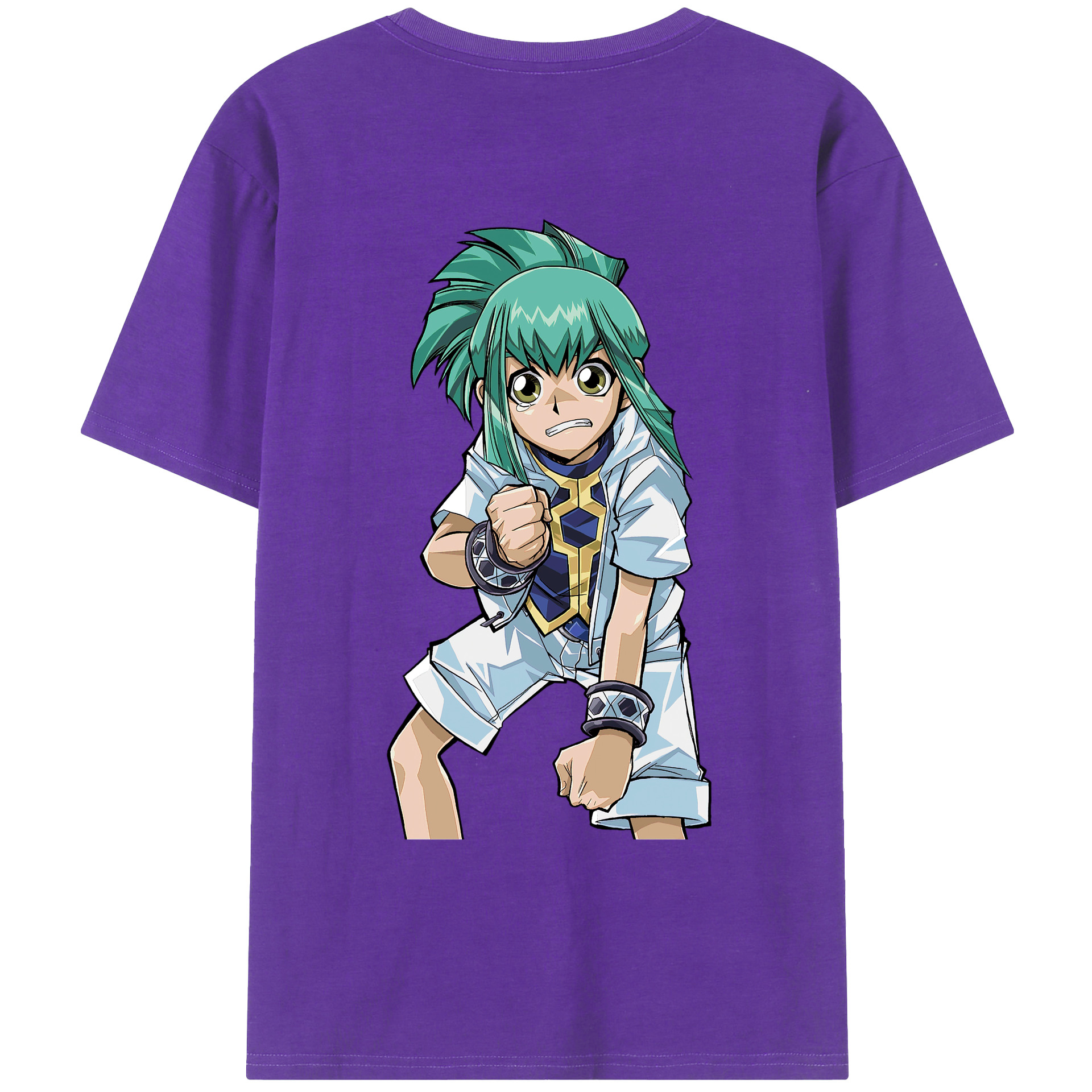 （画像用） 遊☆戯☆王 Yu-Gi-Oh! 綿100％ メンズ半袖Tシャツ（バックプリント） 通気性