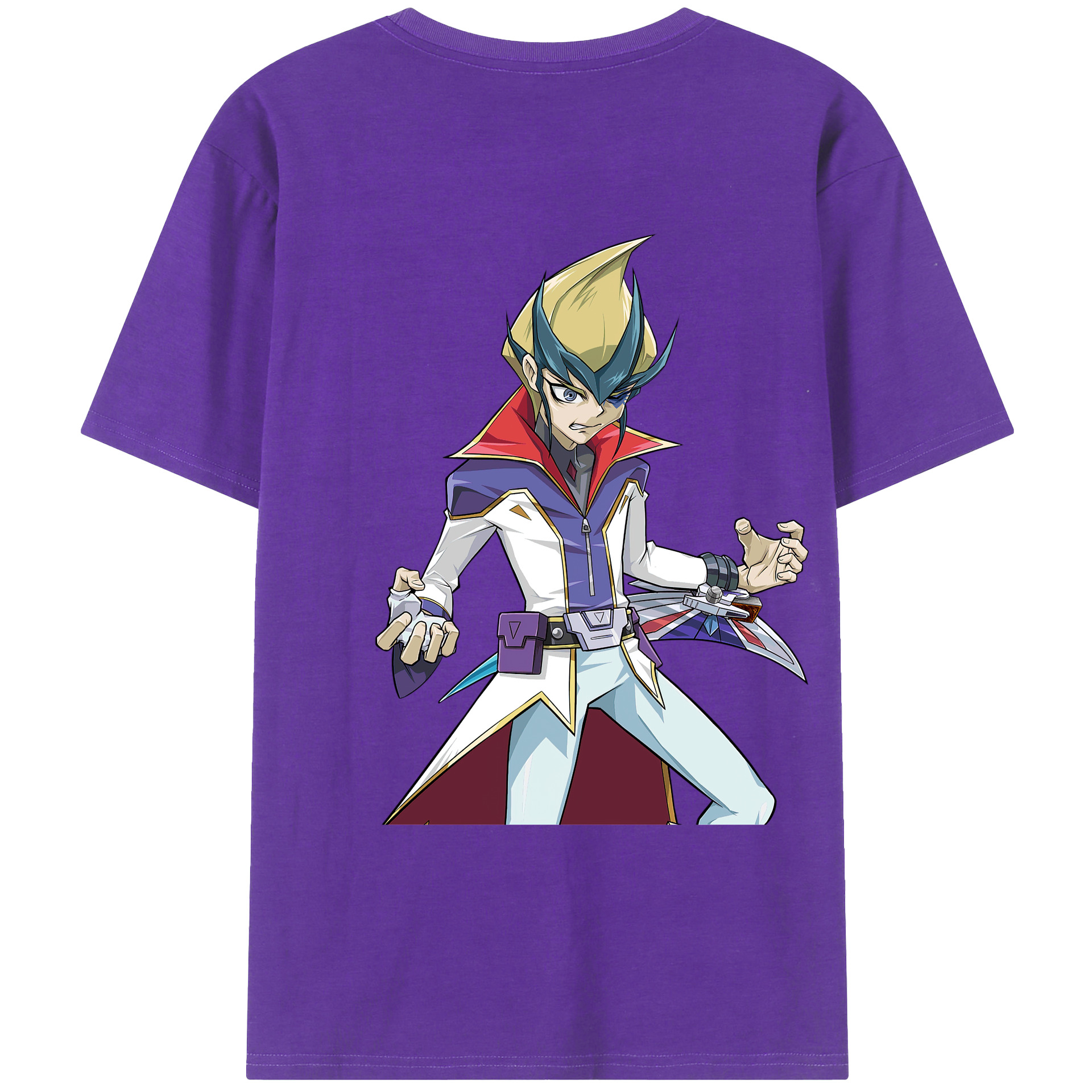 （画像用） 遊☆戯☆王 Yu-Gi-Oh! 綿100％ メンズ半袖Tシャツ（バックプリント） 通気性