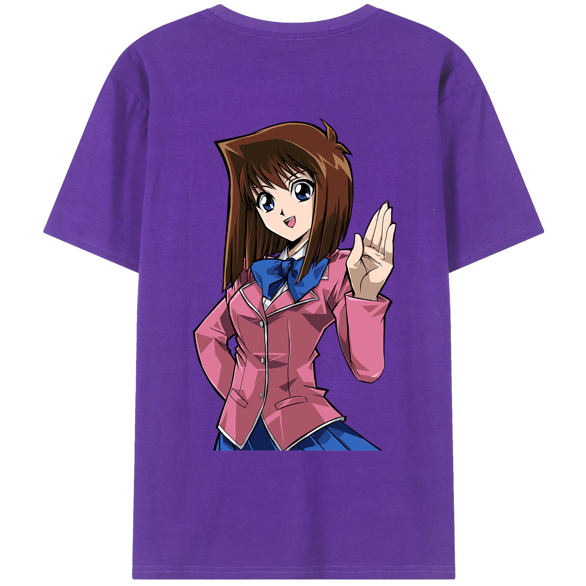 （画像用） 遊☆戯☆王 Yu-Gi-Oh! 綿100％ メンズ半袖Tシャツ（バックプリント） 通気性