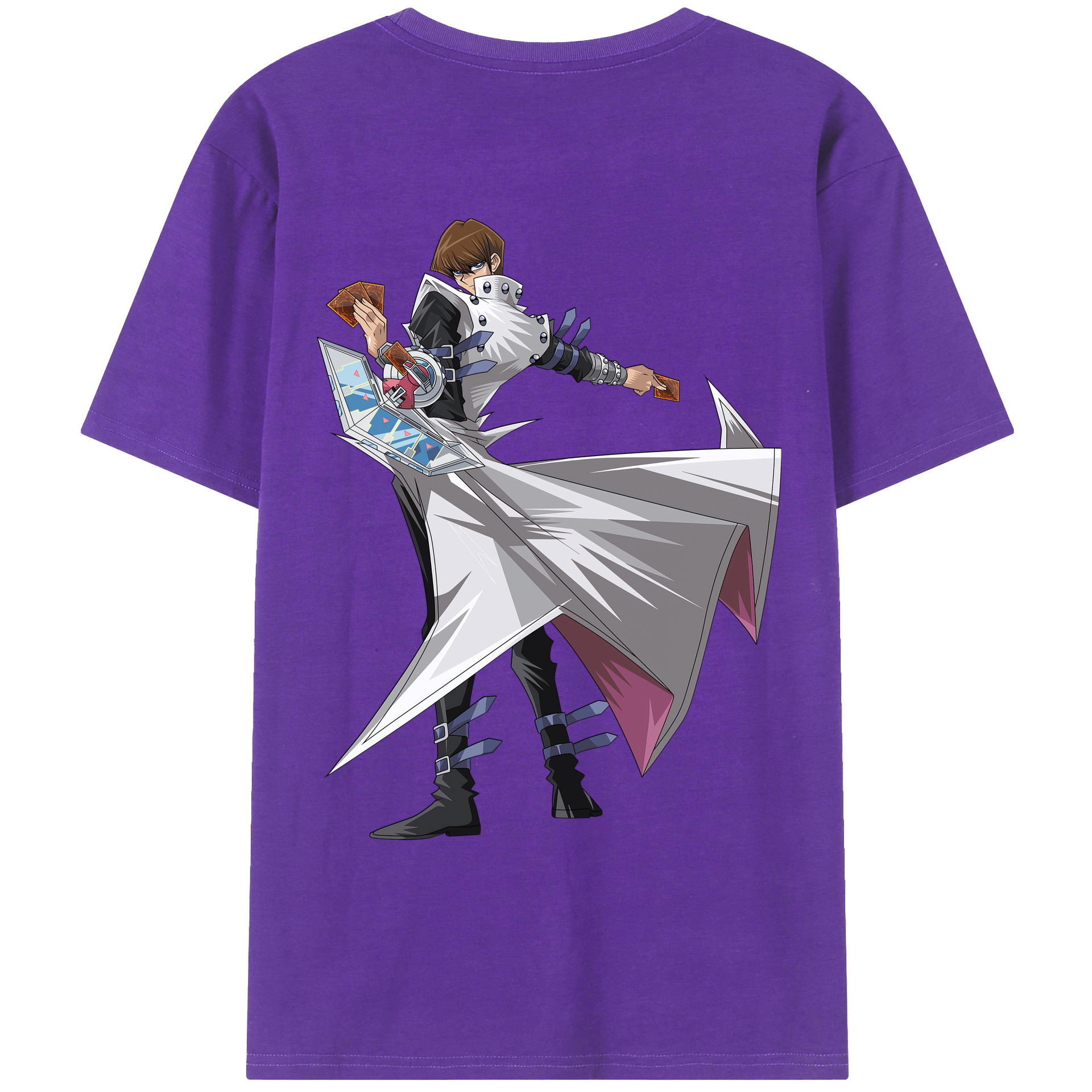 （画像用） 遊☆戯☆王 Yu-Gi-Oh! 綿100％ メンズ半袖Tシャツ（バックプリント） 通気性