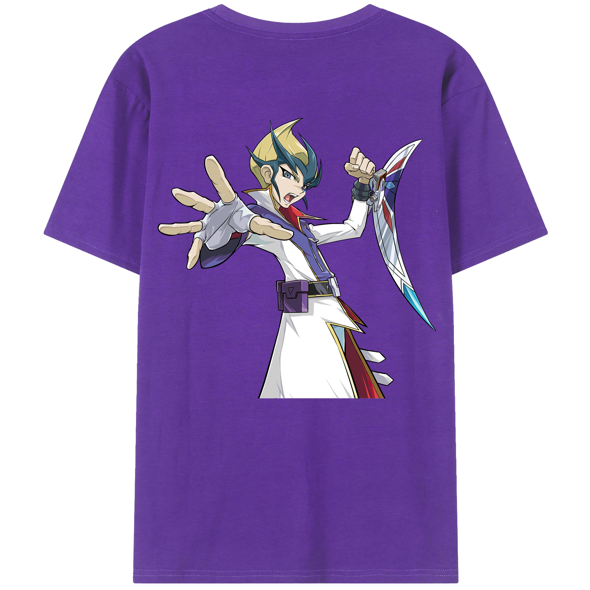 （画像用） 遊☆戯☆王 Yu-Gi-Oh! 綿100％ メンズ半袖Tシャツ（バックプリント） 通気性