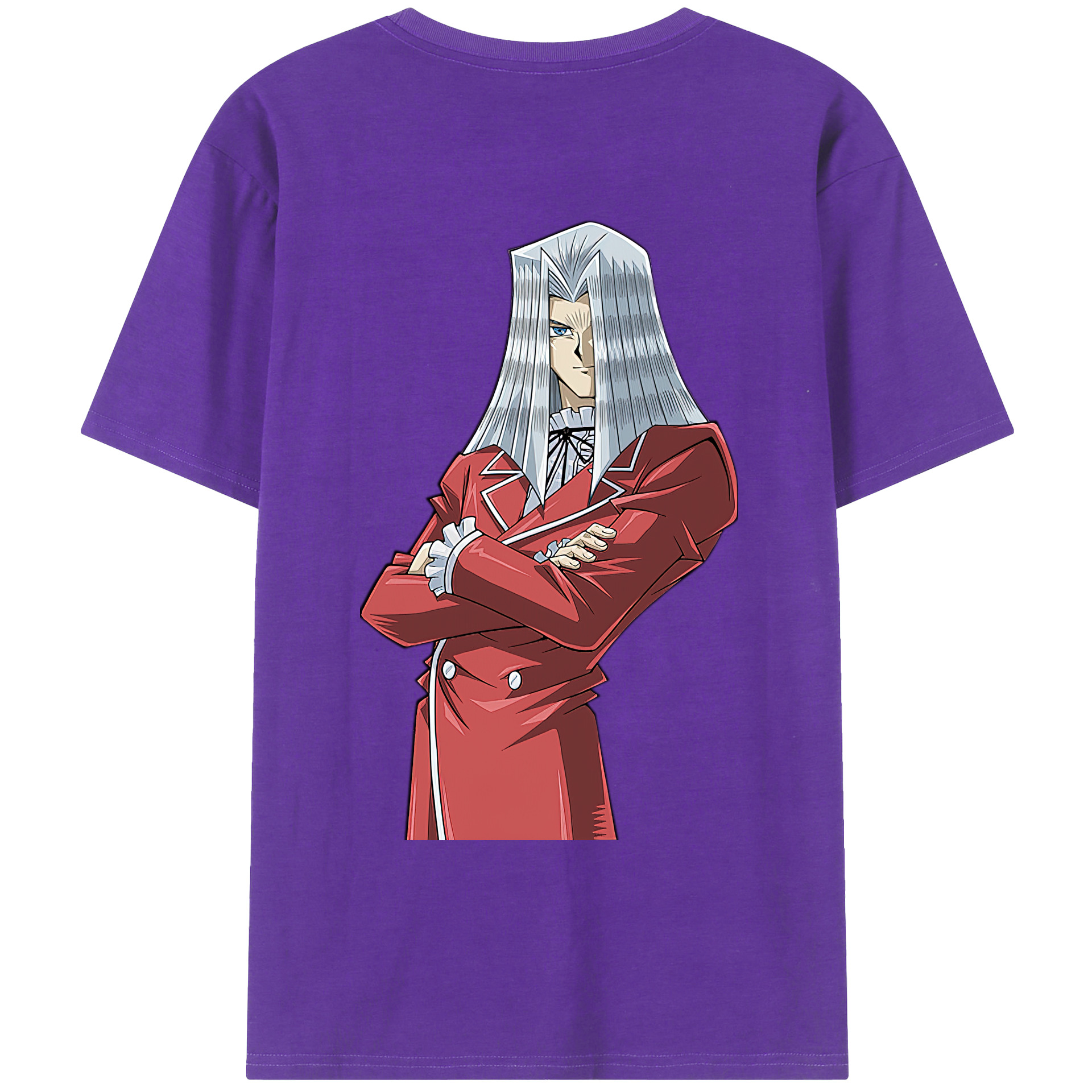 （画像用） 遊☆戯☆王 Yu-Gi-Oh! 綿100％ メンズ半袖Tシャツ（バックプリント） 通気性
