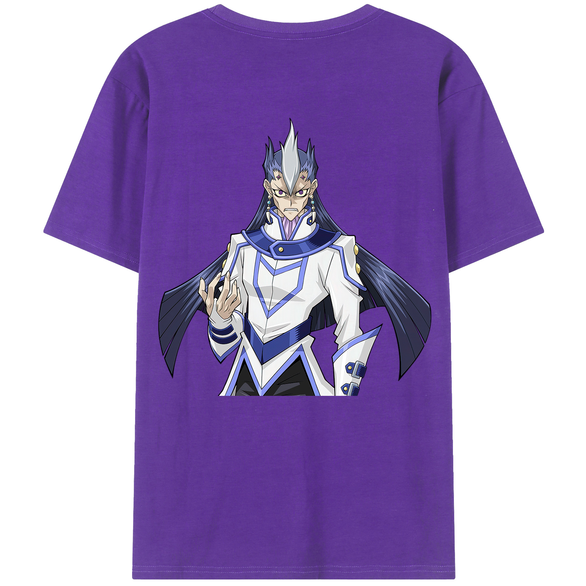 （画像用） 遊☆戯☆王 Yu-Gi-Oh! 綿100％ メンズ半袖Tシャツ（バックプリント） 通気性