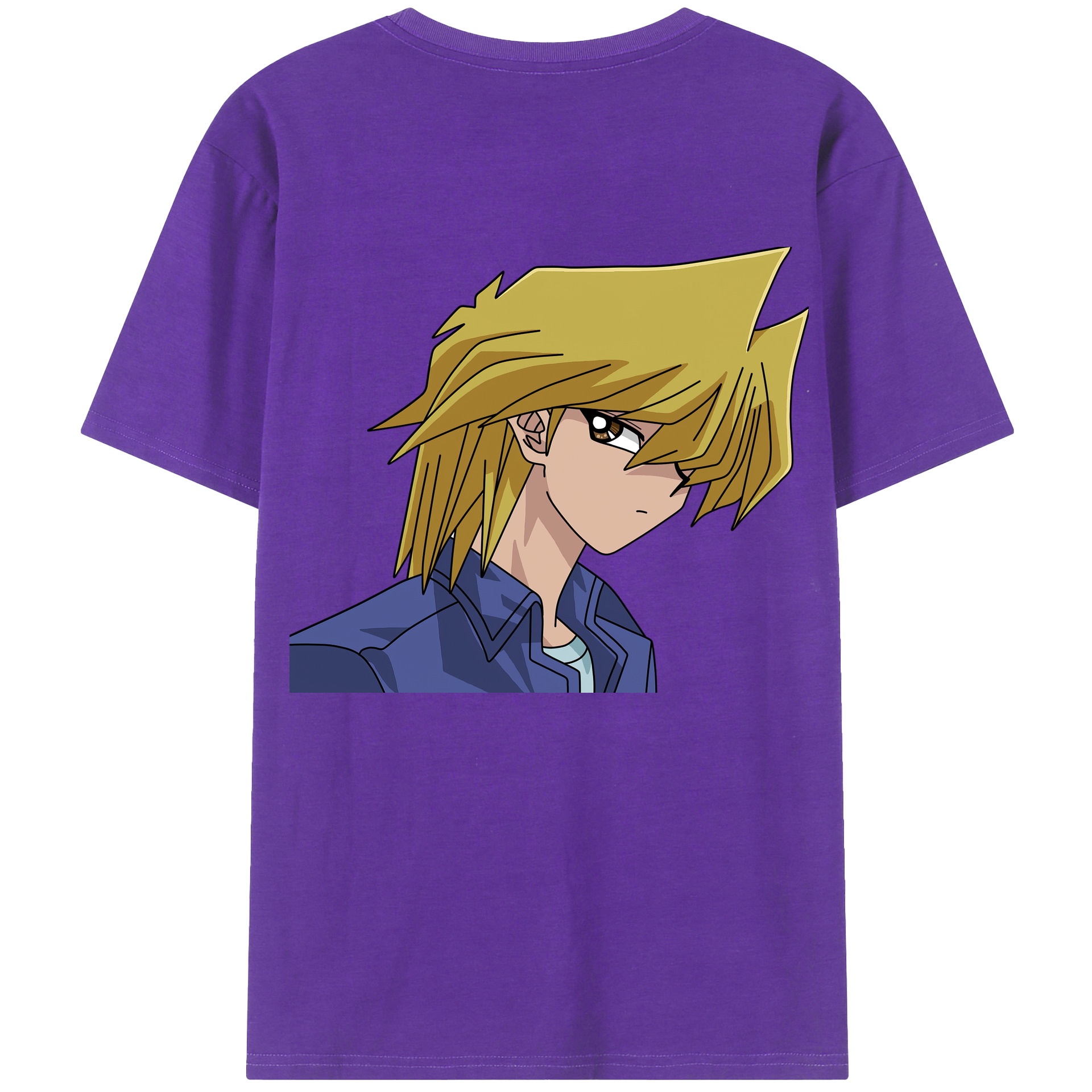 （画像用） 遊☆戯☆王 Yu-Gi-Oh! 綿100％ メンズ半袖Tシャツ（バックプリント） 通気性