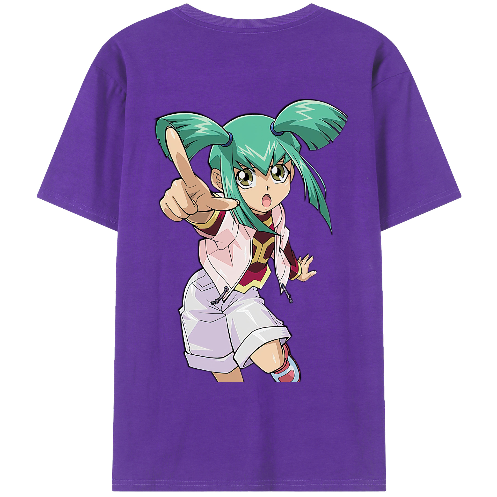 （画像用） 遊☆戯☆王 Yu-Gi-Oh! 綿100％ メンズ半袖Tシャツ（バックプリント） 通気性