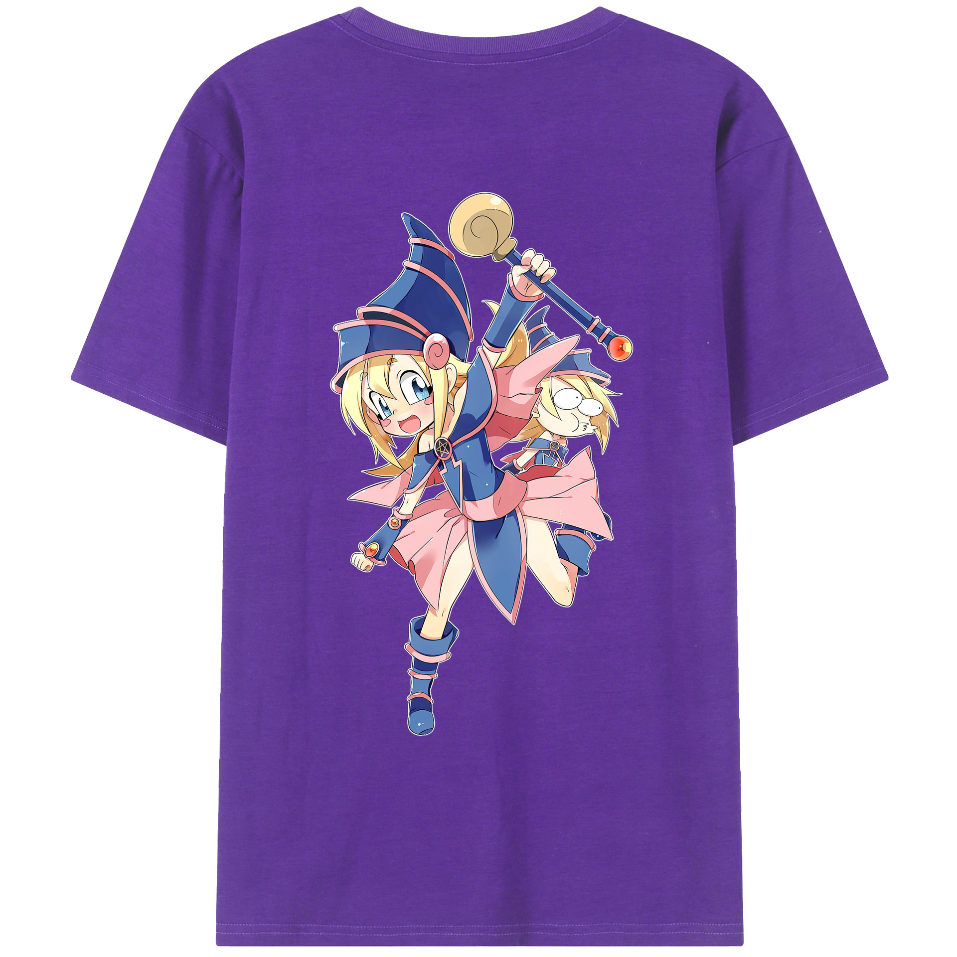 （画像用） 遊☆戯☆王 Yu-Gi-Oh! 綿100％ メンズ半袖Tシャツ（バックプリント） 通気性