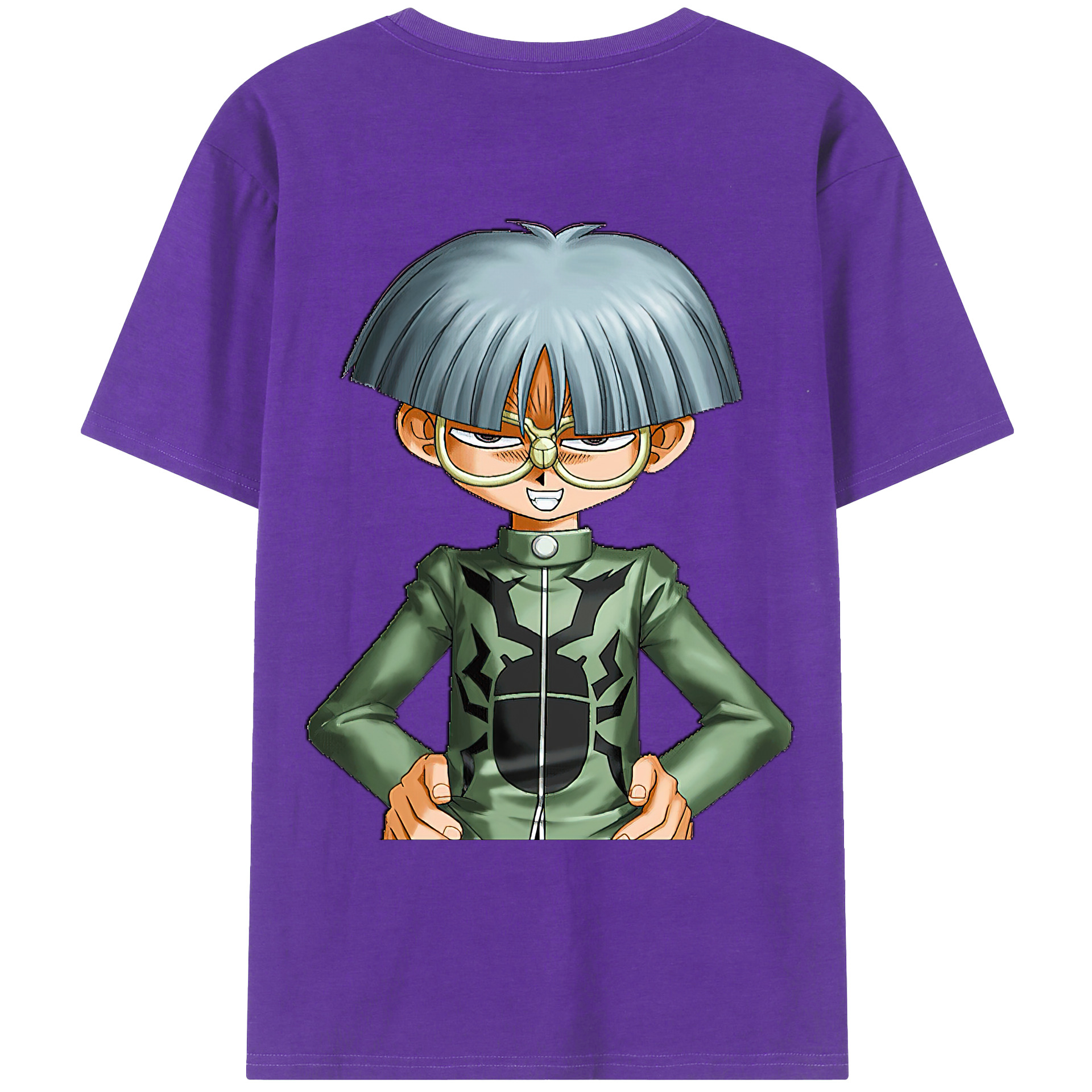 （画像用） 遊☆戯☆王 Yu-Gi-Oh! 綿100％ メンズ半袖Tシャツ（バックプリント） 通気性