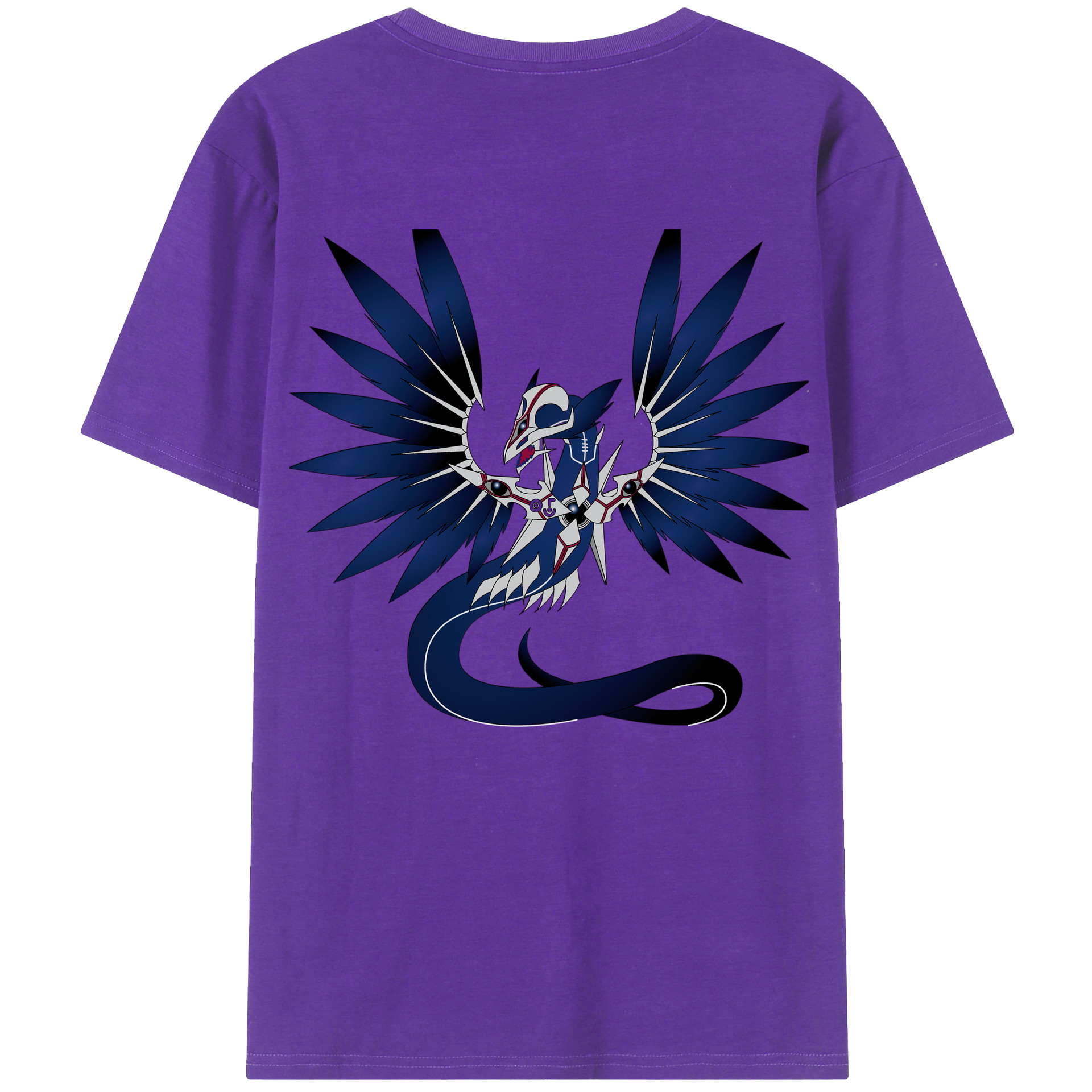 （画像用） 遊☆戯☆王 Yu-Gi-Oh! 綿100％ メンズ半袖Tシャツ（バックプリント） 通気性