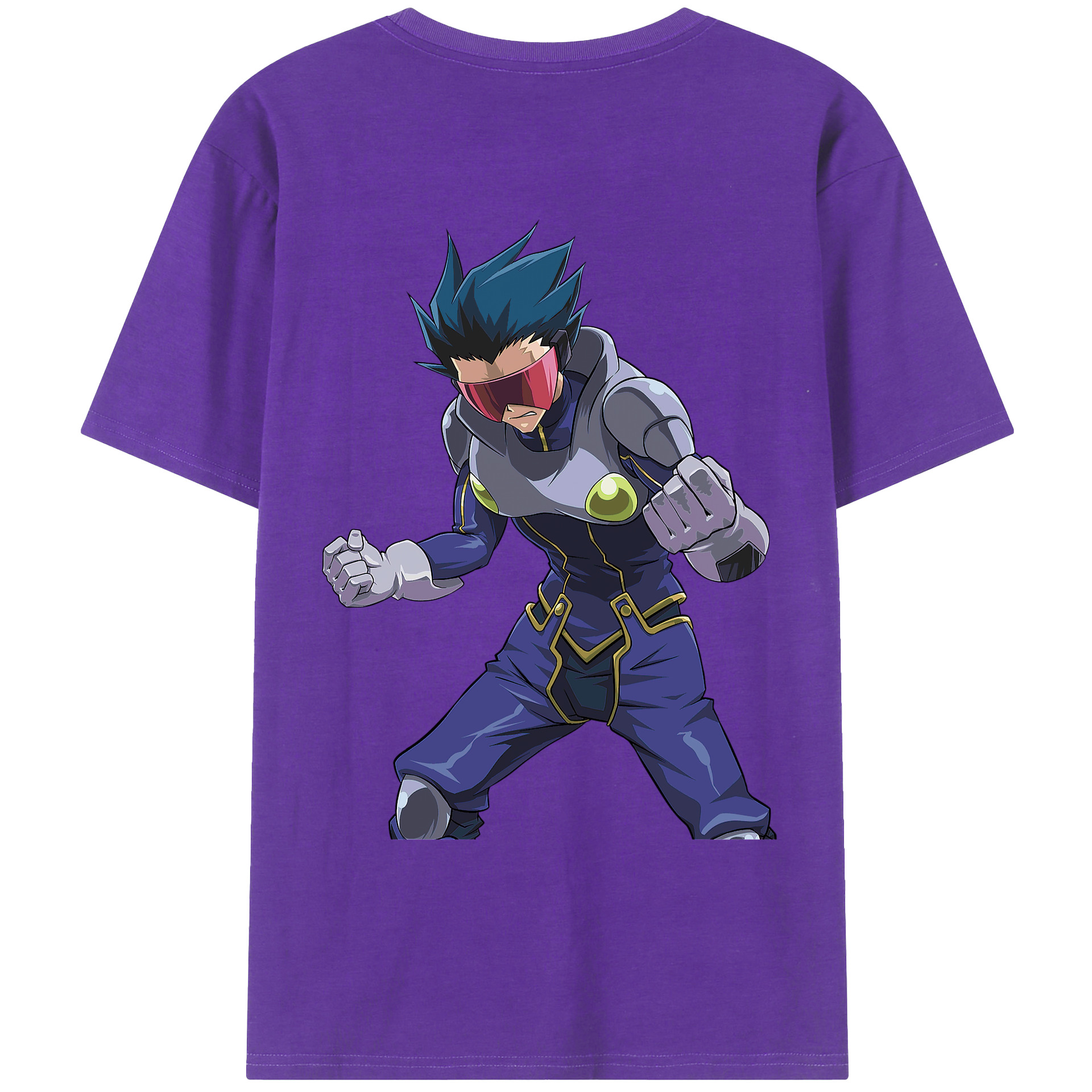 （画像用） 遊☆戯☆王 Yu-Gi-Oh! 綿100％ メンズ半袖Tシャツ（バックプリント） 通気性
