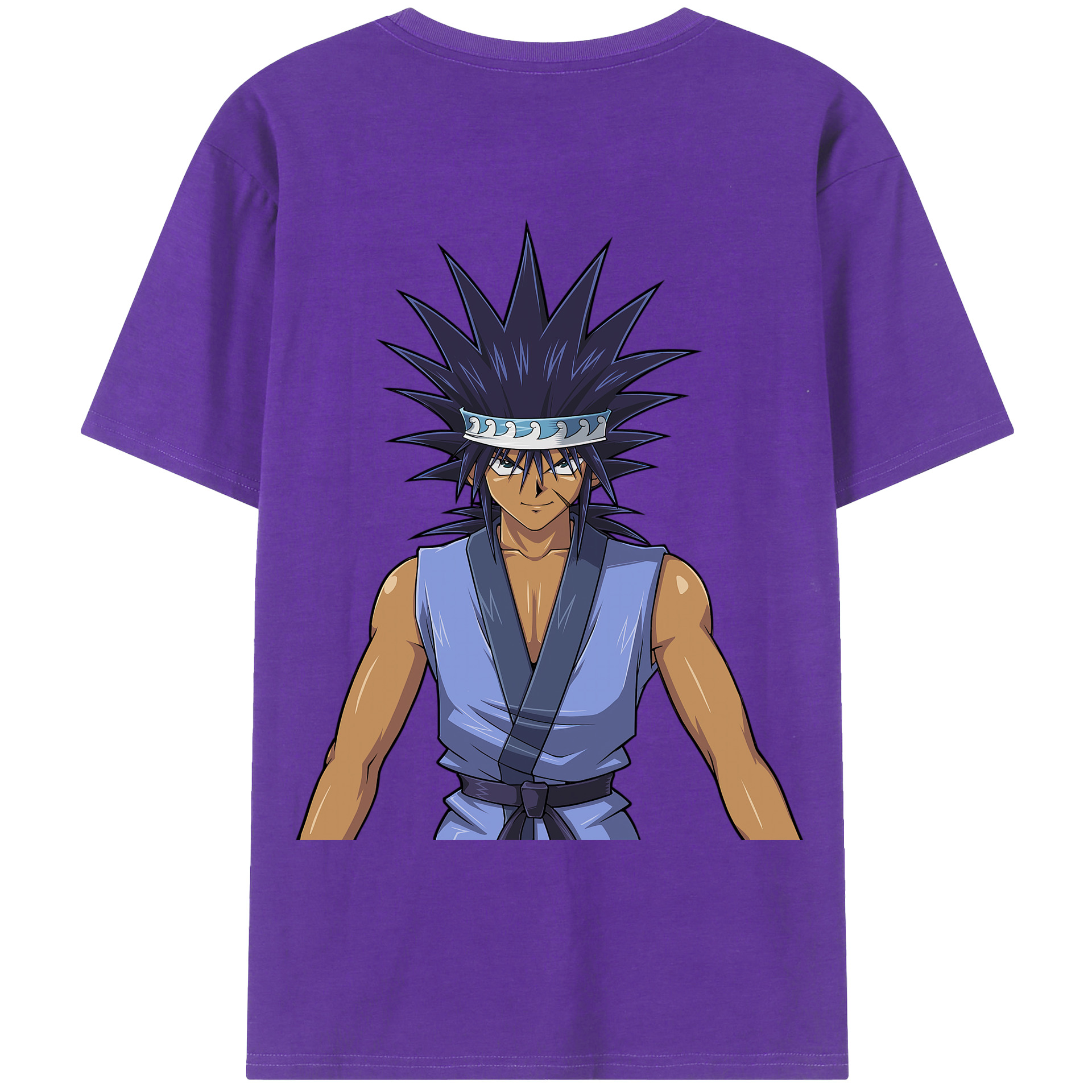 （画像用） 遊☆戯☆王 Yu-Gi-Oh! 綿100％ メンズ半袖Tシャツ（バックプリント） 通気性