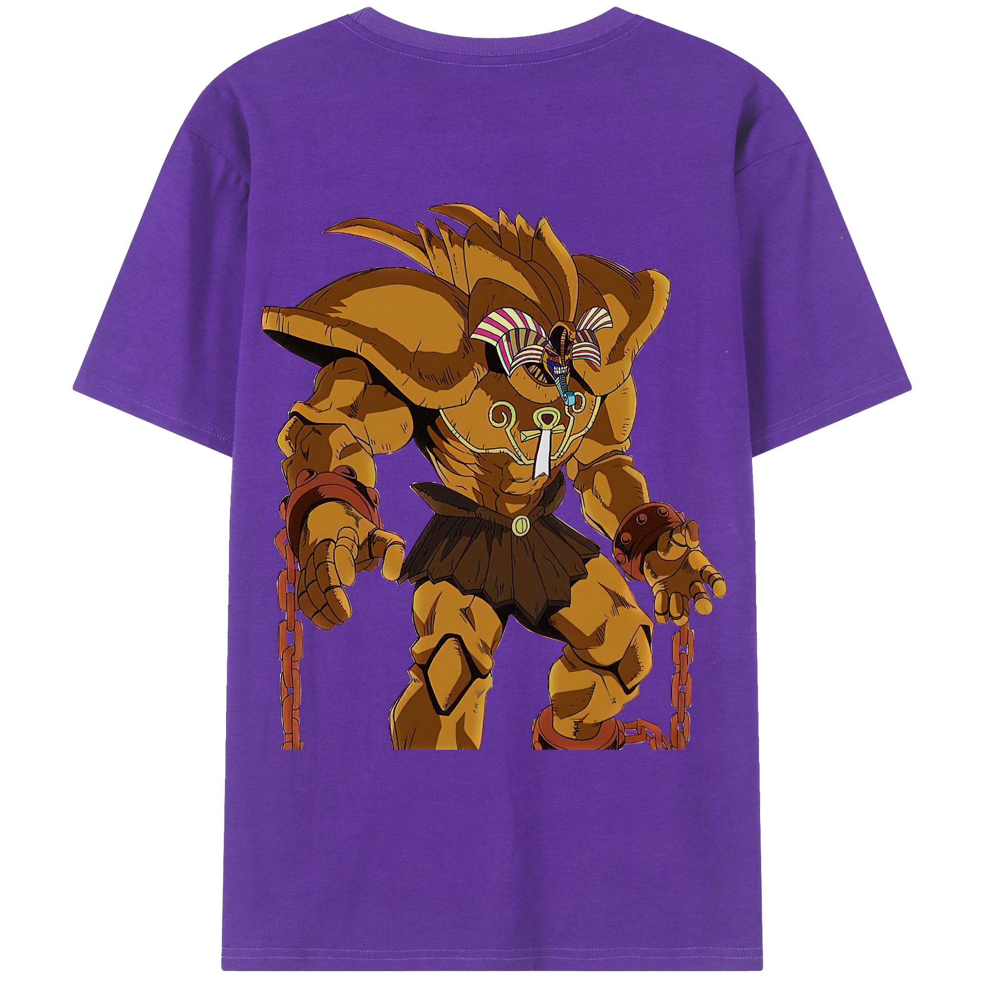 （画像用） 遊☆戯☆王 Yu-Gi-Oh! 綿100％ メンズ半袖Tシャツ（バックプリント） 通気性