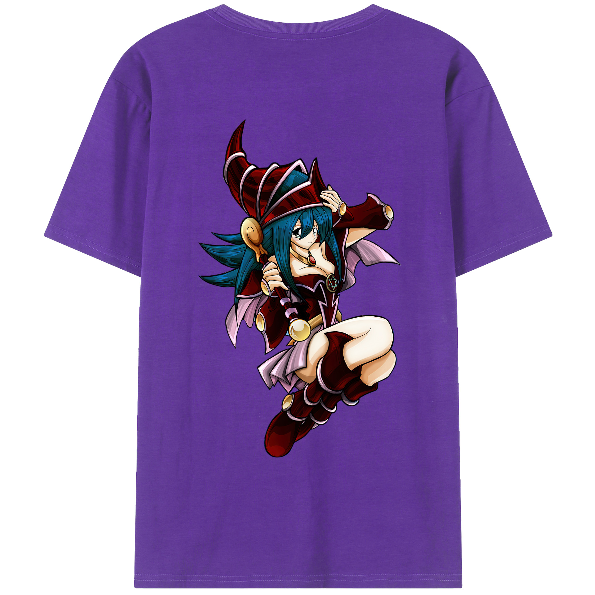 （画像用） 遊☆戯☆王 Yu-Gi-Oh! 綿100％ メンズ半袖Tシャツ（バックプリント） 通気性