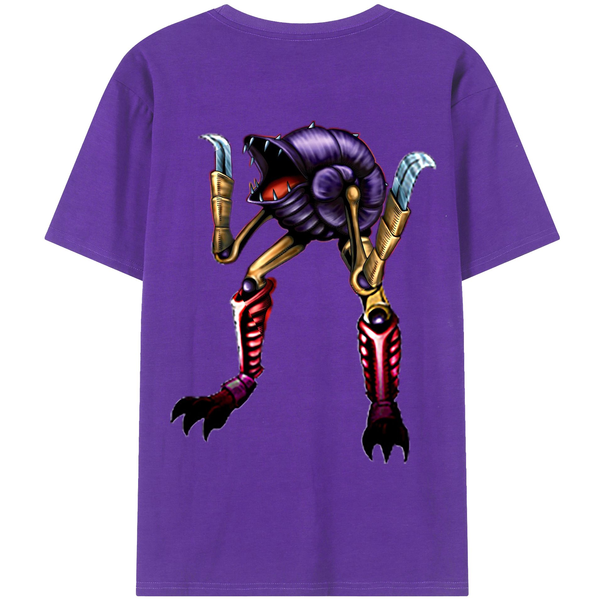 （画像用） 遊☆戯☆王 Yu-Gi-Oh! 綿100％ メンズ半袖Tシャツ（バックプリント） 通気性