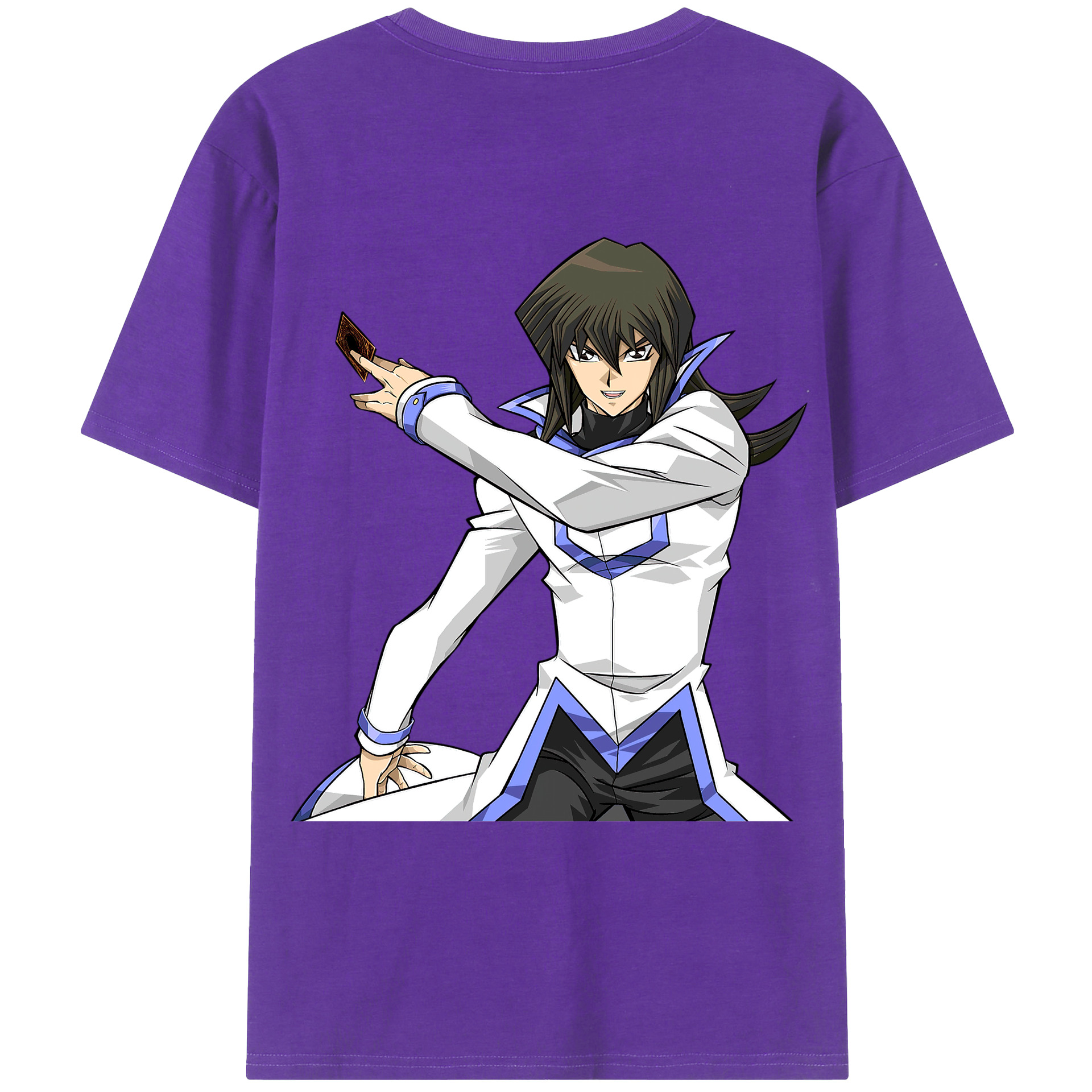 （画像用） 遊☆戯☆王 Yu-Gi-Oh! 綿100％ メンズ半袖Tシャツ（バックプリント） 通気性
