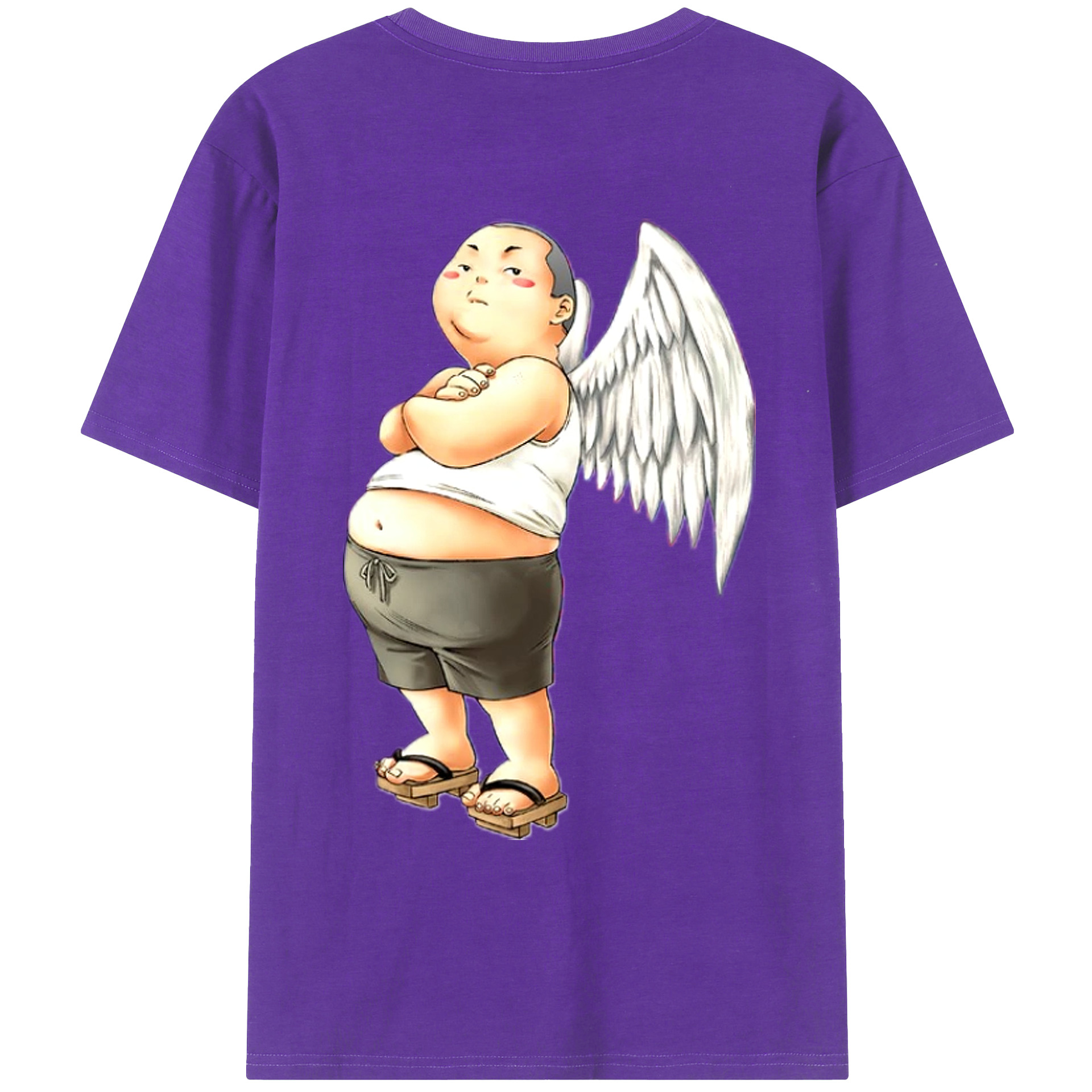 （画像用） 遊☆戯☆王 Yu-Gi-Oh! 綿100％ メンズ半袖Tシャツ（バックプリント） 通気性