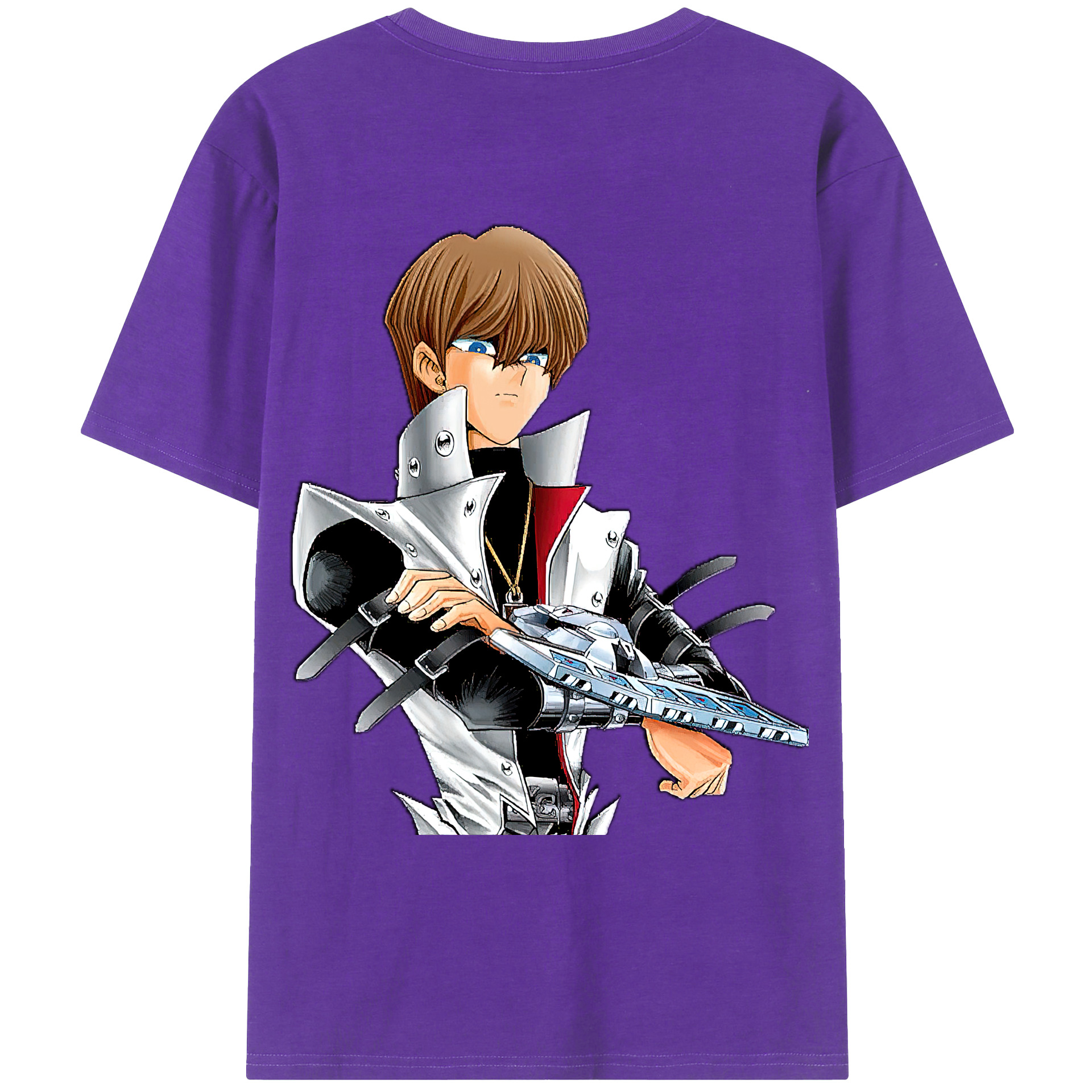 （画像用） 遊☆戯☆王 Yu-Gi-Oh! 綿100％ メンズ半袖Tシャツ（バックプリント） 通気性