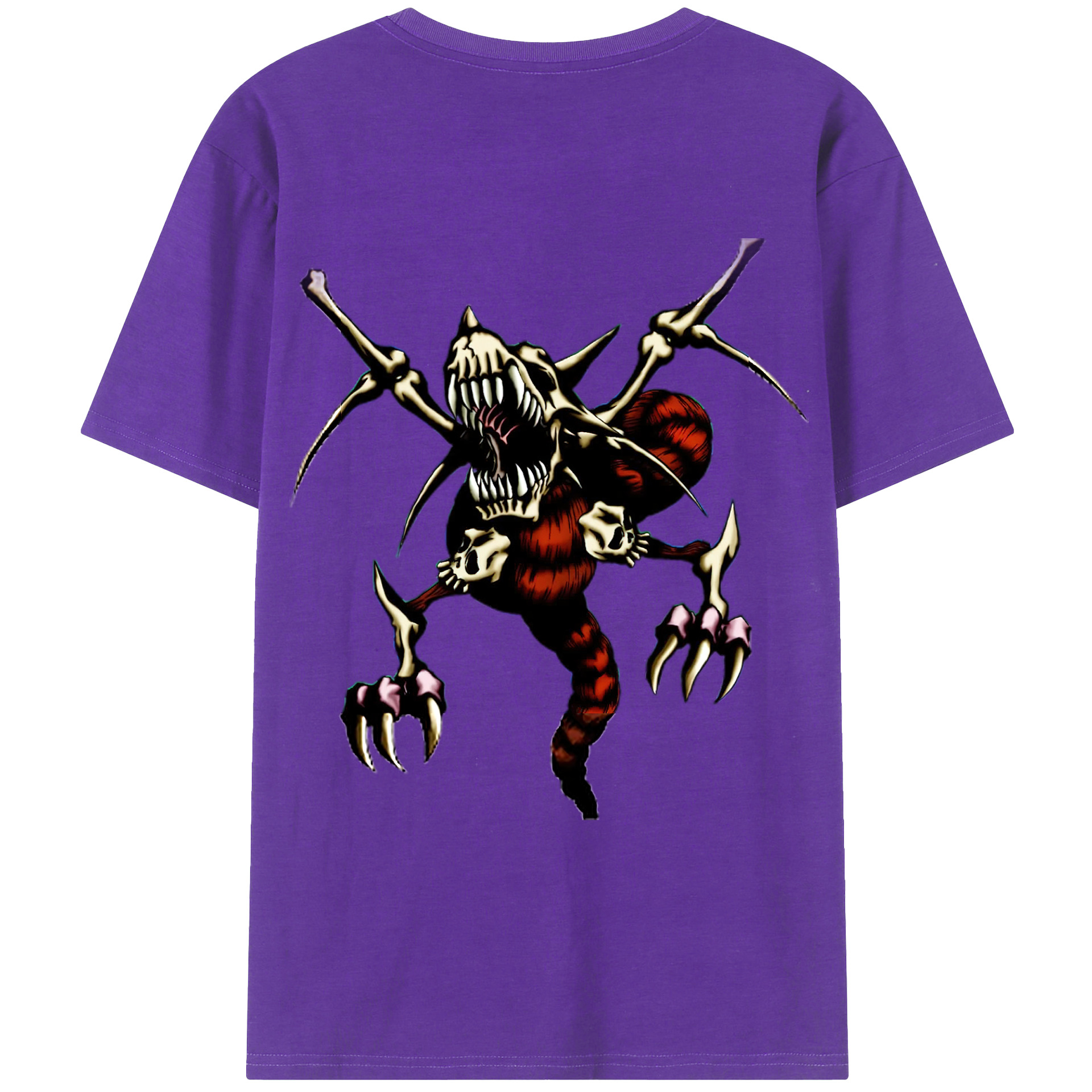 （画像用） 遊☆戯☆王 Yu-Gi-Oh! 綿100％ メンズ半袖Tシャツ（バックプリント） 通気性