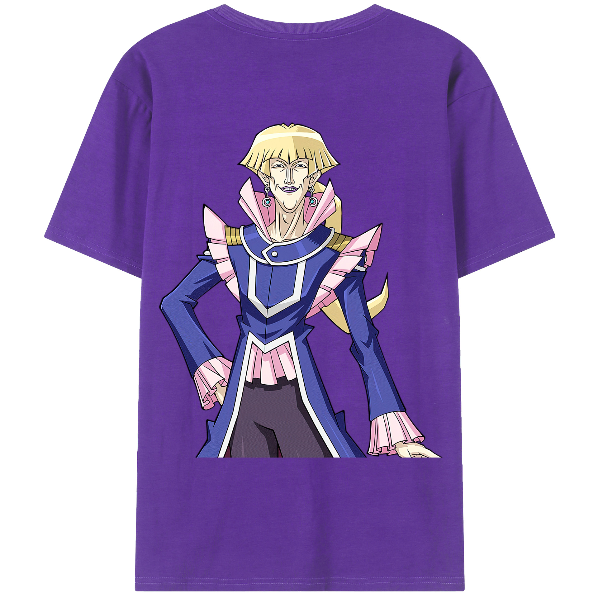 （画像用） 遊☆戯☆王 Yu-Gi-Oh! 綿100％ メンズ半袖Tシャツ（バックプリント） 通気性