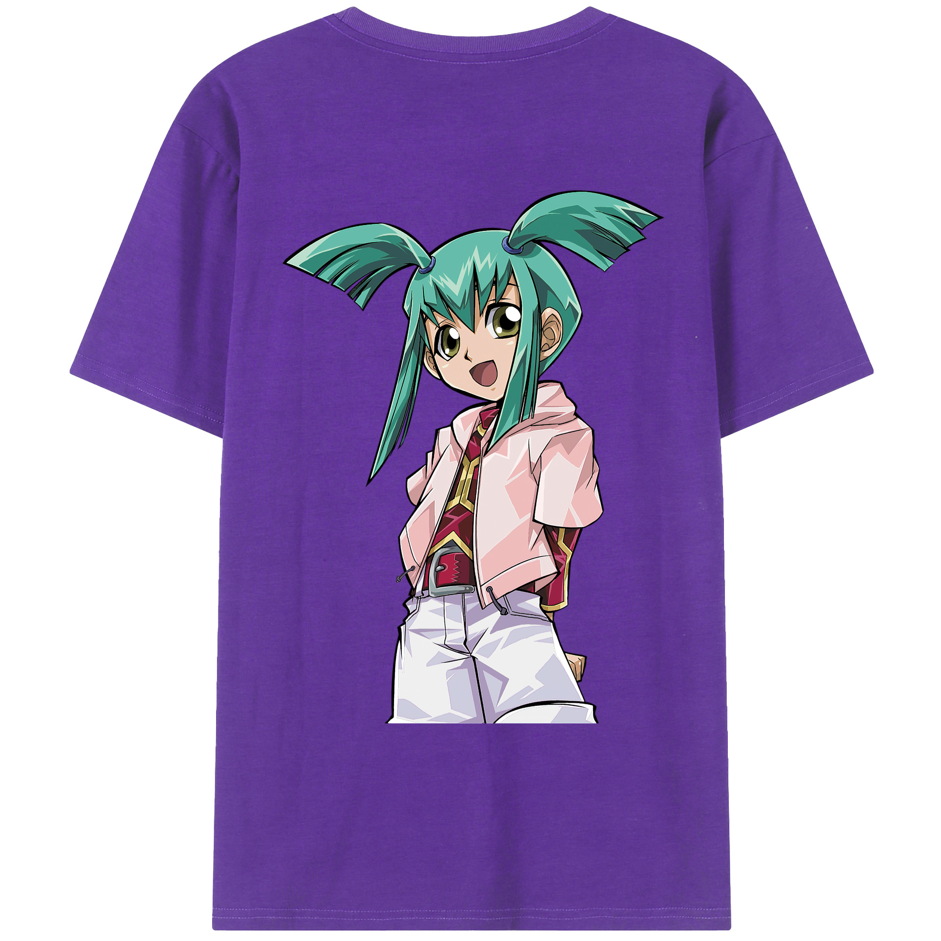 （画像用） 遊☆戯☆王 Yu-Gi-Oh! 綿100％ メンズ半袖Tシャツ（バックプリント） 通気性