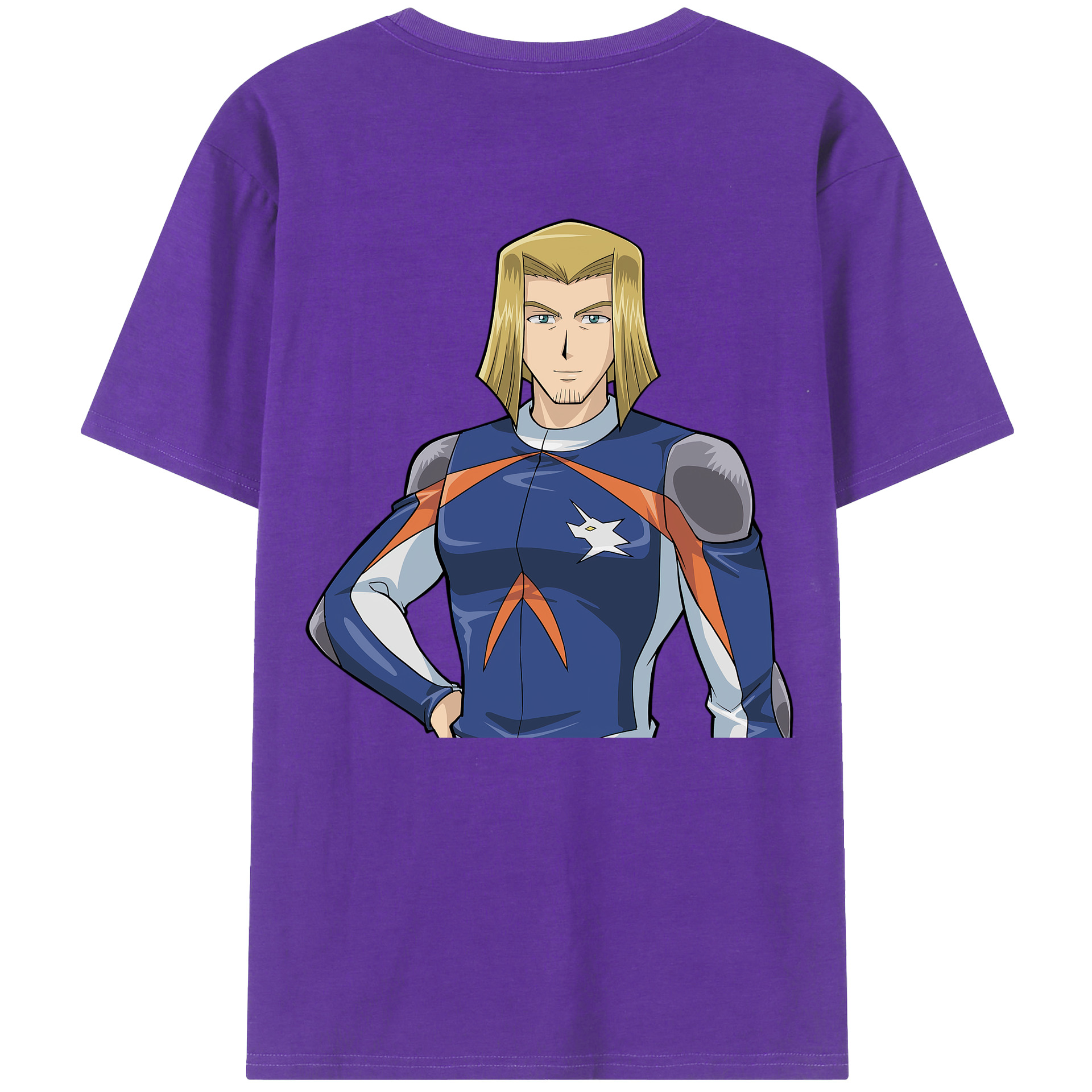 （画像用） 遊☆戯☆王 Yu-Gi-Oh! 綿100％ メンズ半袖Tシャツ（バックプリント） 通気性