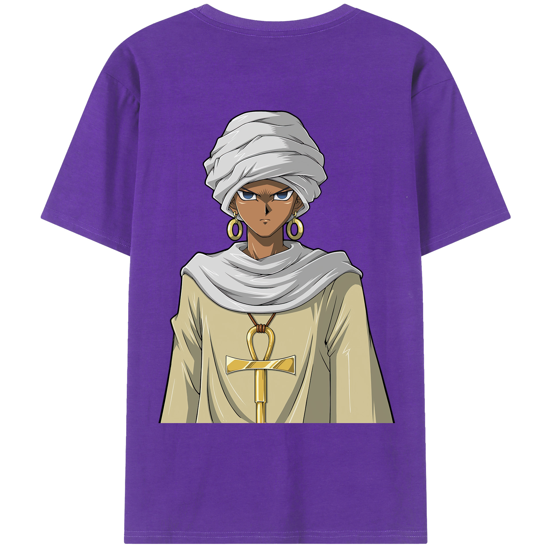 （画像用） 遊☆戯☆王 Yu-Gi-Oh! 綿100％ メンズ半袖Tシャツ（バックプリント） 通気性