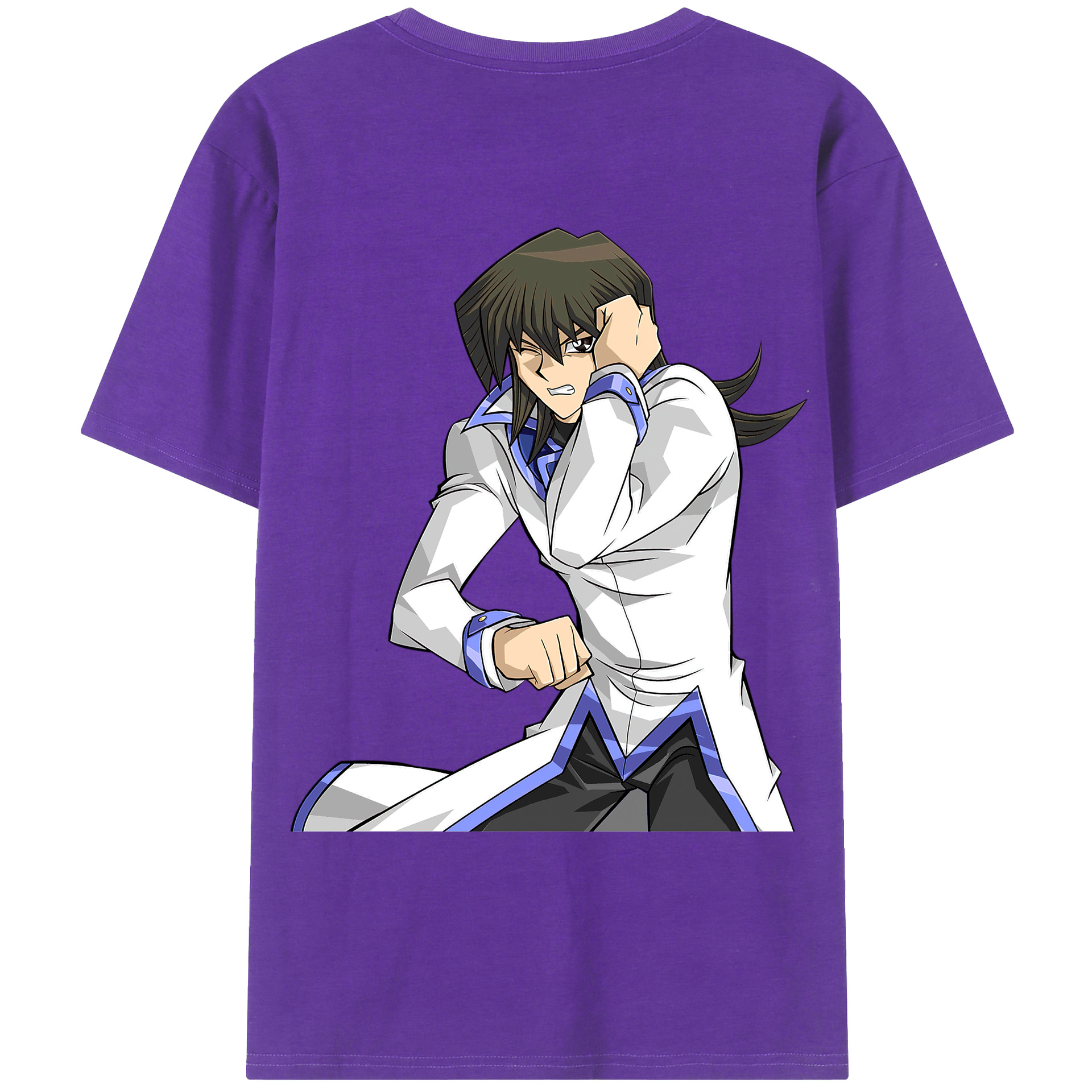 （画像用） 遊☆戯☆王 Yu-Gi-Oh! 綿100％ メンズ半袖Tシャツ（バックプリント） 通気性