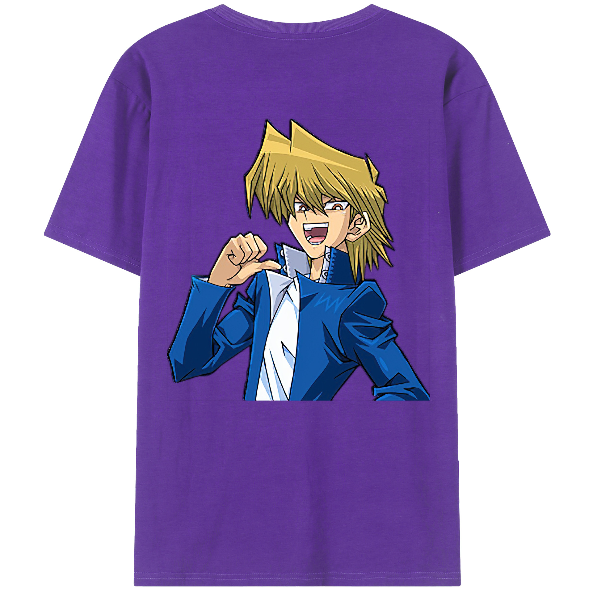 （画像用） 遊☆戯☆王 Yu-Gi-Oh! 綿100％ メンズ半袖Tシャツ（バックプリント） 通気性