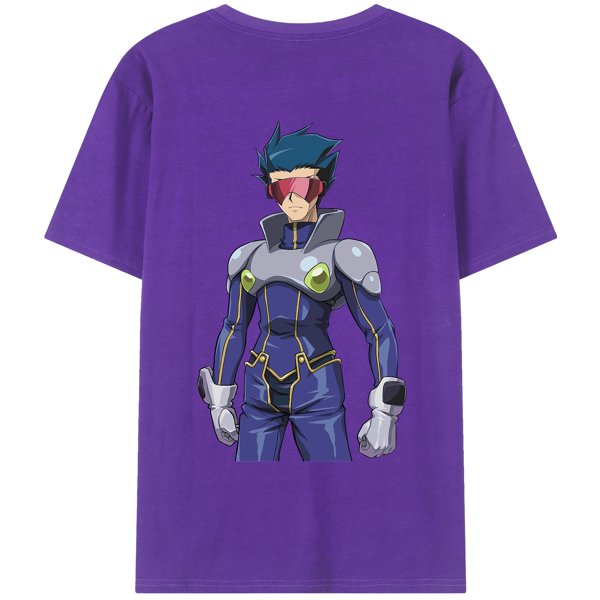 （画像用） 遊☆戯☆王 Yu-Gi-Oh! 綿100％ メンズ半袖Tシャツ（バックプリント） 通気性