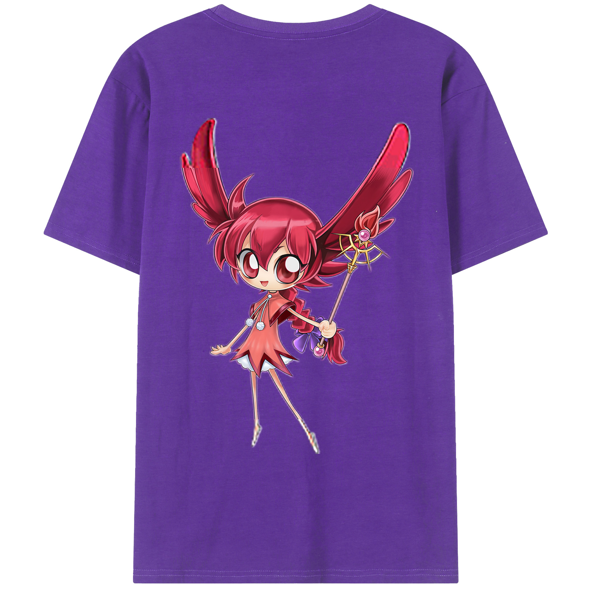（画像用） 遊☆戯☆王 Yu-Gi-Oh! 綿100％ メンズ半袖Tシャツ（バックプリント） 通気性