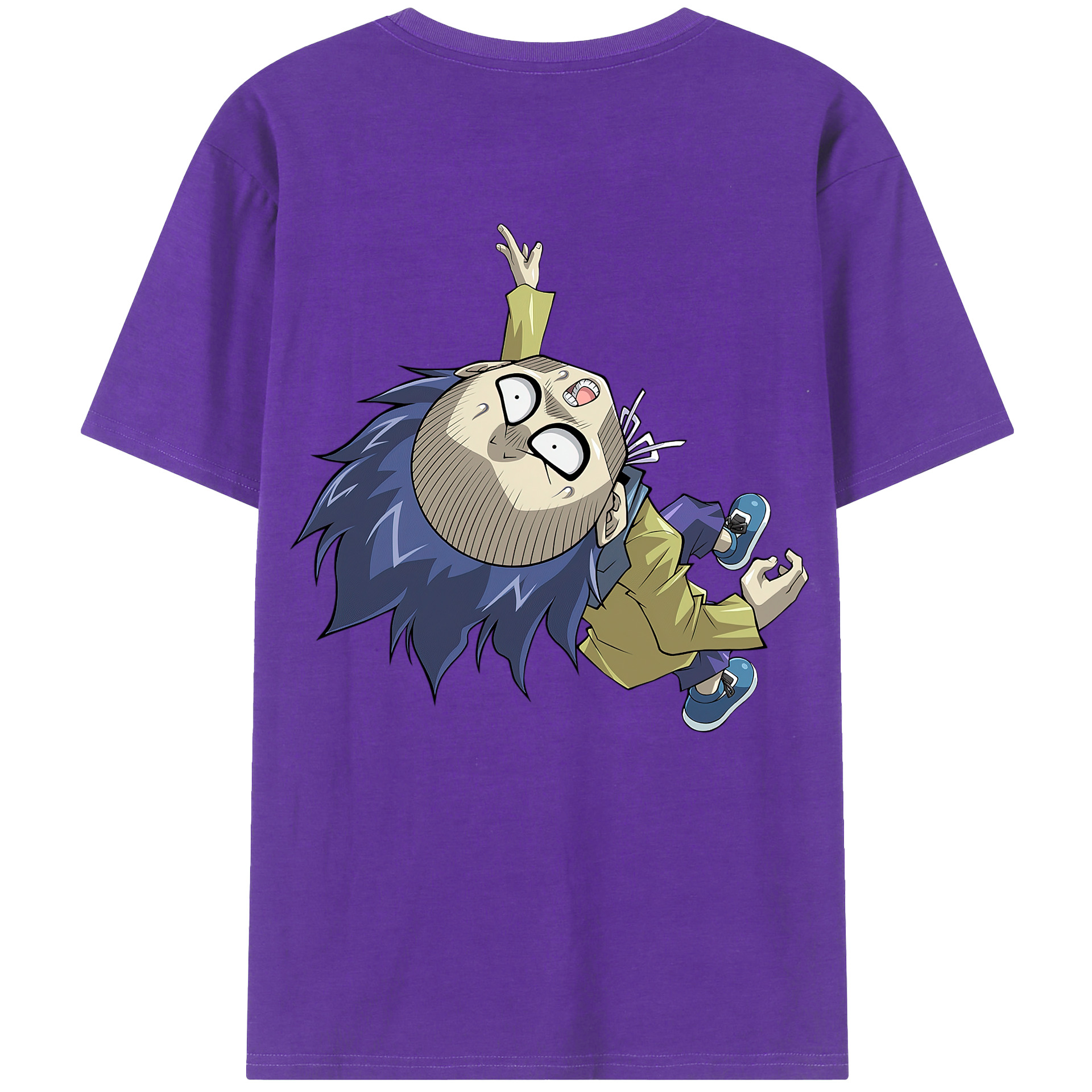 （画像用） 遊☆戯☆王 Yu-Gi-Oh! 綿100％ メンズ半袖Tシャツ（バックプリント） 通気性
