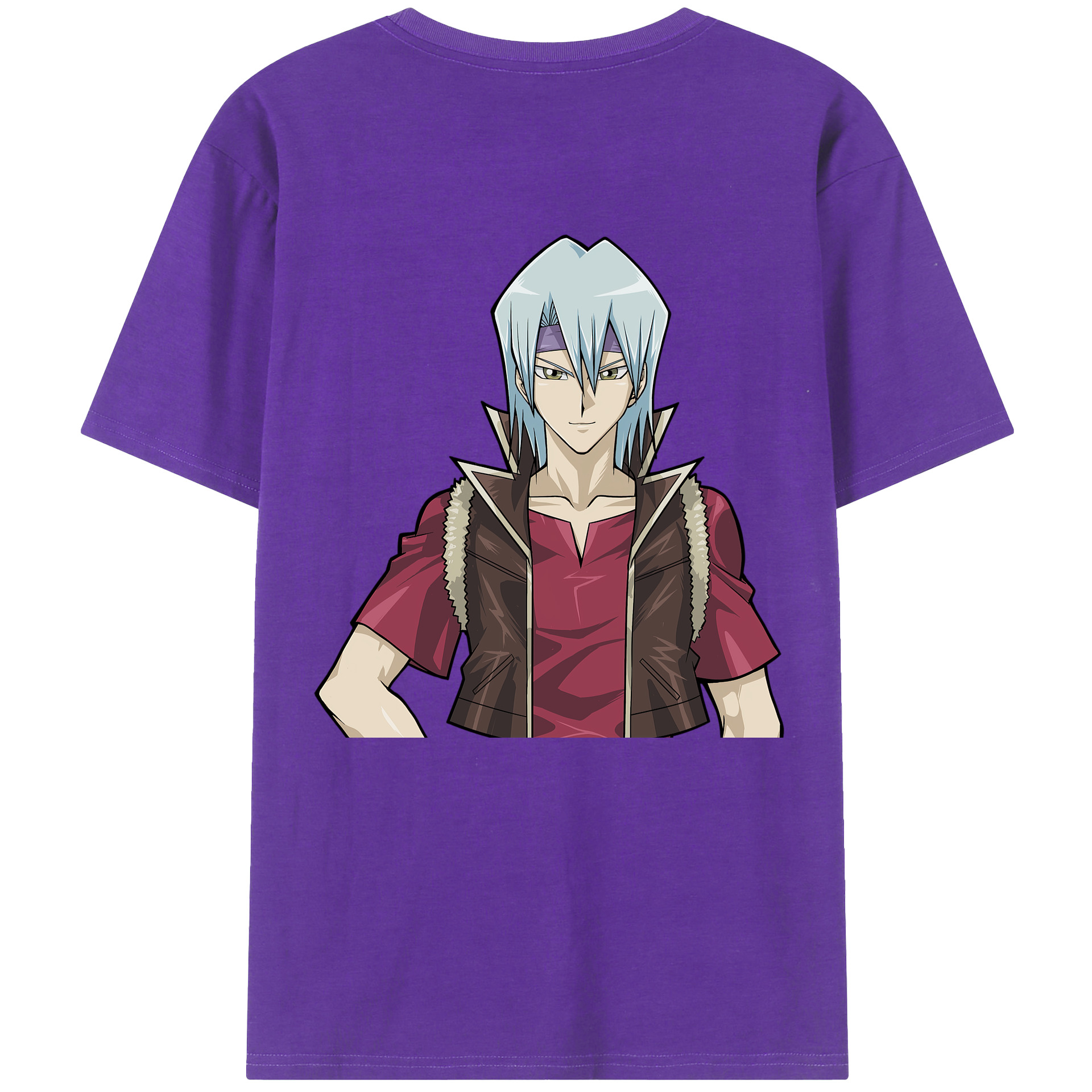 （画像用） 遊☆戯☆王 Yu-Gi-Oh! 綿100％ メンズ半袖Tシャツ（バックプリント） 通気性