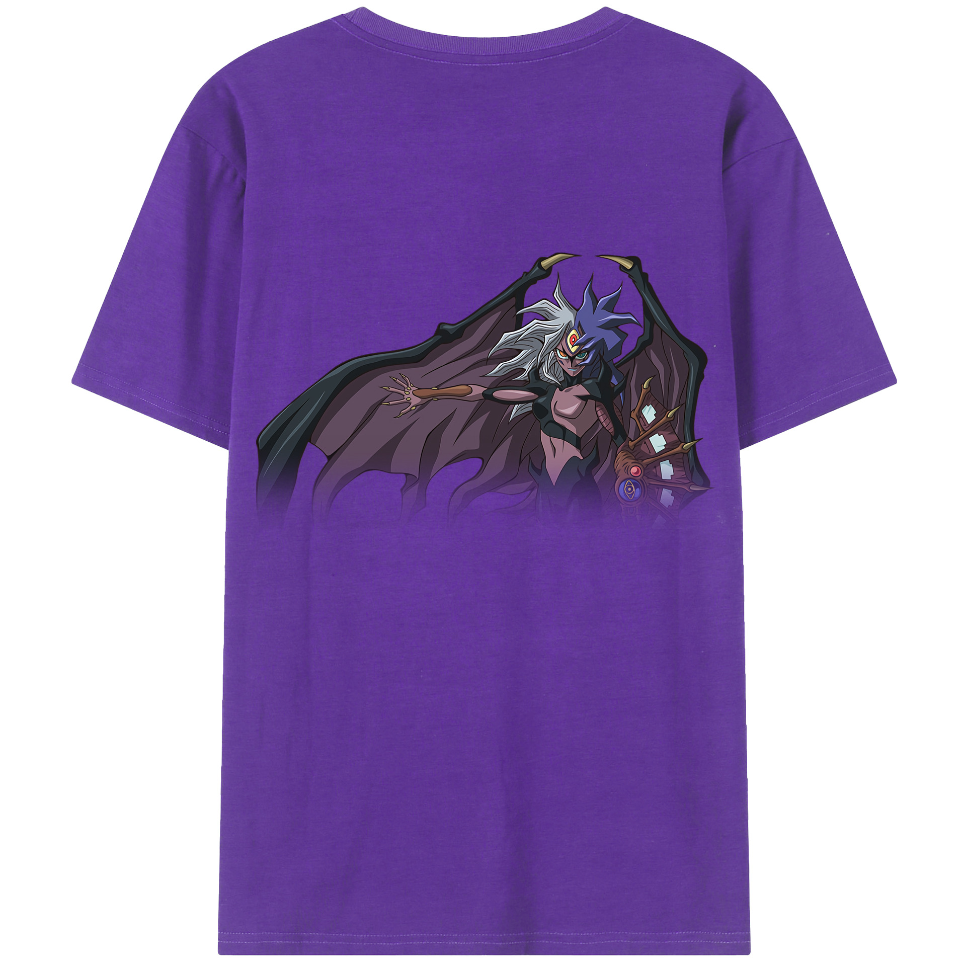 （画像用） 遊☆戯☆王 Yu-Gi-Oh! 綿100％ メンズ半袖Tシャツ（バックプリント） 通気性