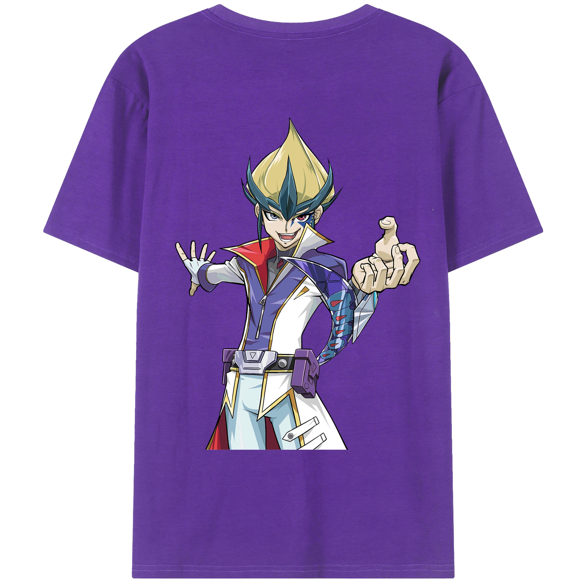 （画像用） 遊☆戯☆王 Yu-Gi-Oh! 綿100％ メンズ半袖Tシャツ（バックプリント） 通気性