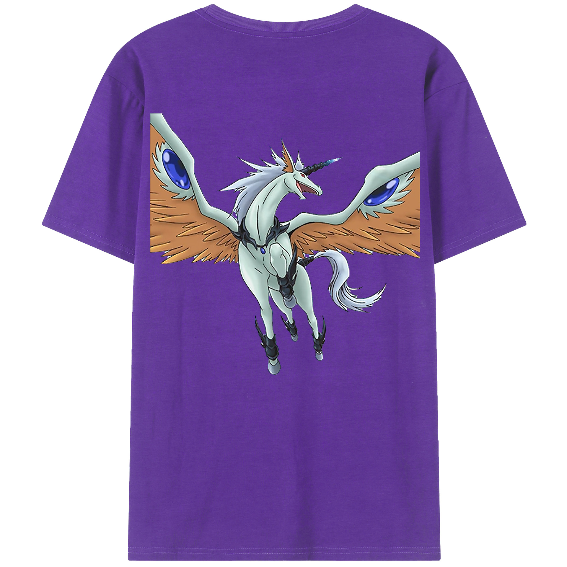（画像用） 遊☆戯☆王 Yu-Gi-Oh! 綿100％ メンズ半袖Tシャツ（バックプリント） 通気性