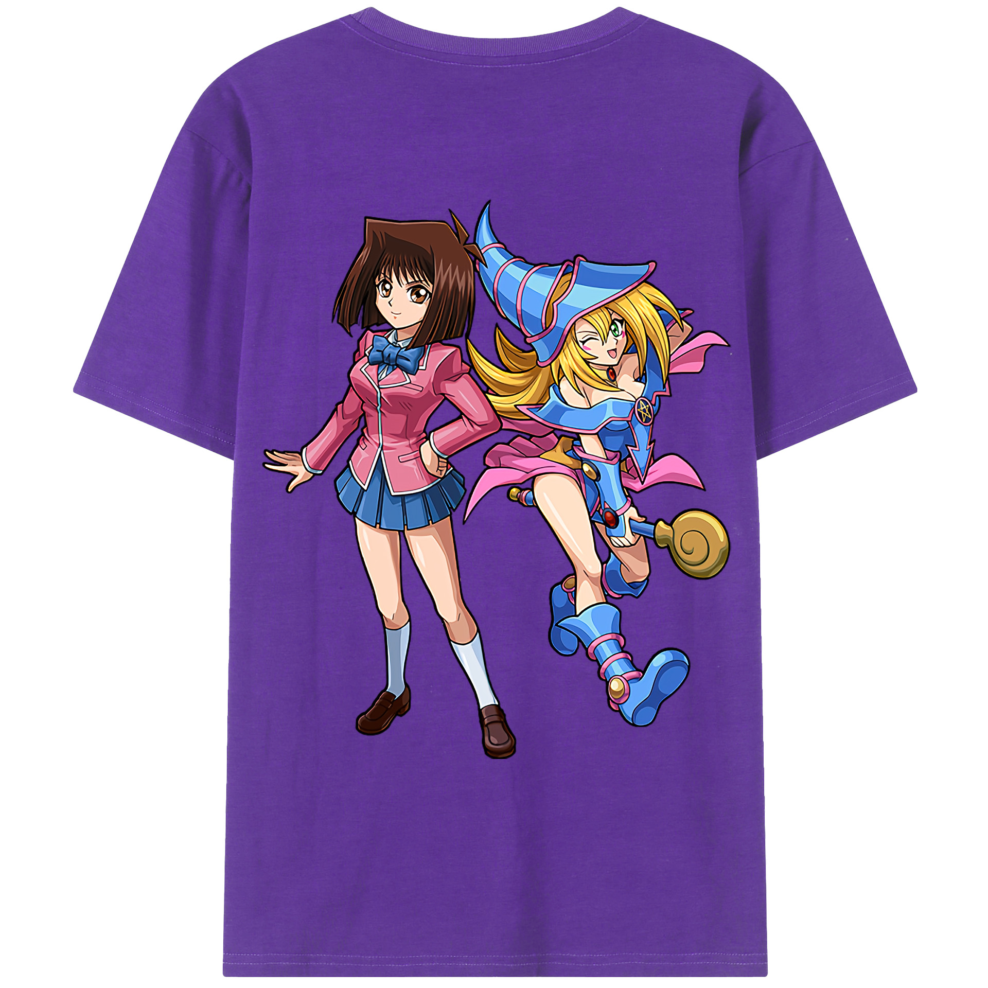 （画像用） 遊☆戯☆王 Yu-Gi-Oh! 綿100％ メンズ半袖Tシャツ（バックプリント） 通気性