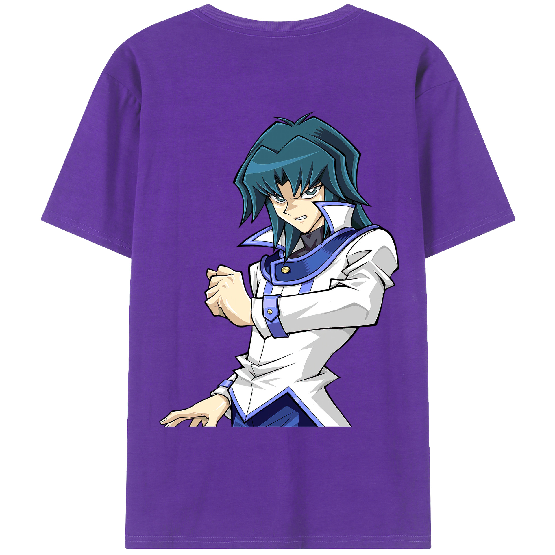 （画像用） 遊☆戯☆王 Yu-Gi-Oh! 綿100％ メンズ半袖Tシャツ（バックプリント） 通気性
