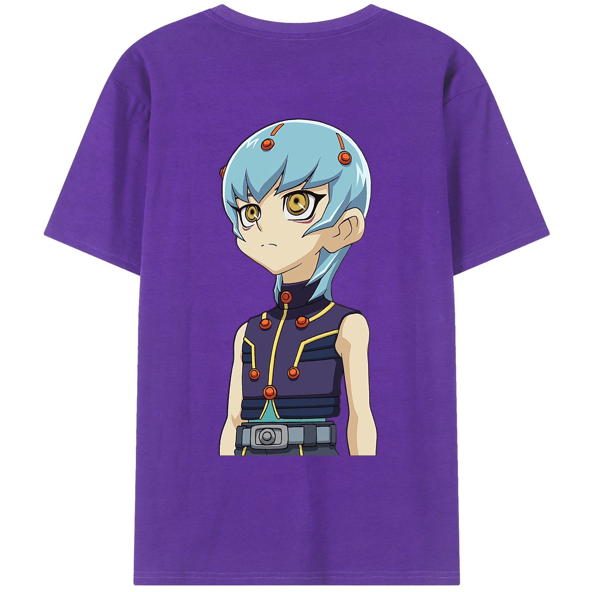 （画像用） 遊☆戯☆王 Yu-Gi-Oh! 綿100％ メンズ半袖Tシャツ（バックプリント） 通気性