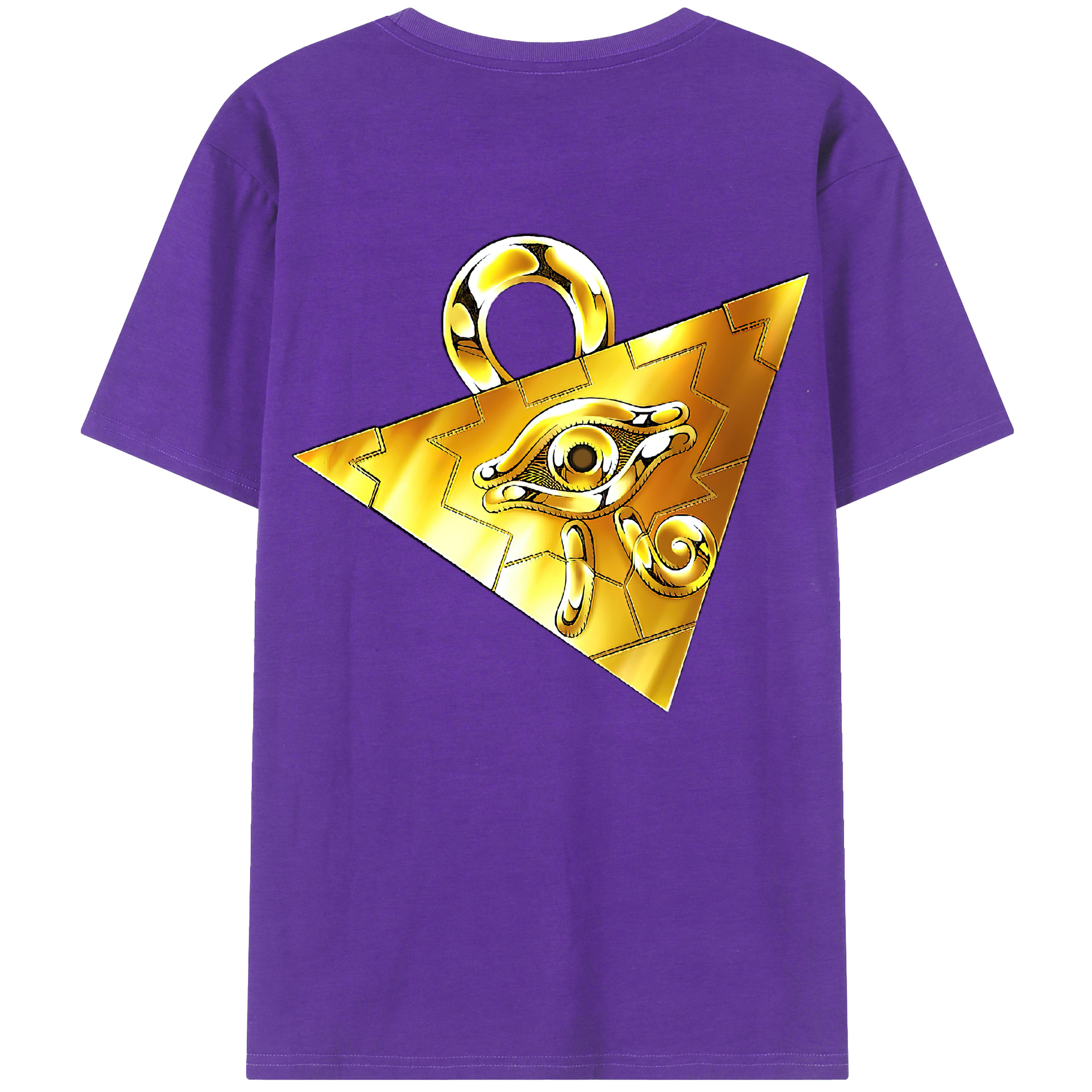 （画像用） 遊☆戯☆王 Yu-Gi-Oh! 綿100％ メンズ半袖Tシャツ（バックプリント） 通気性