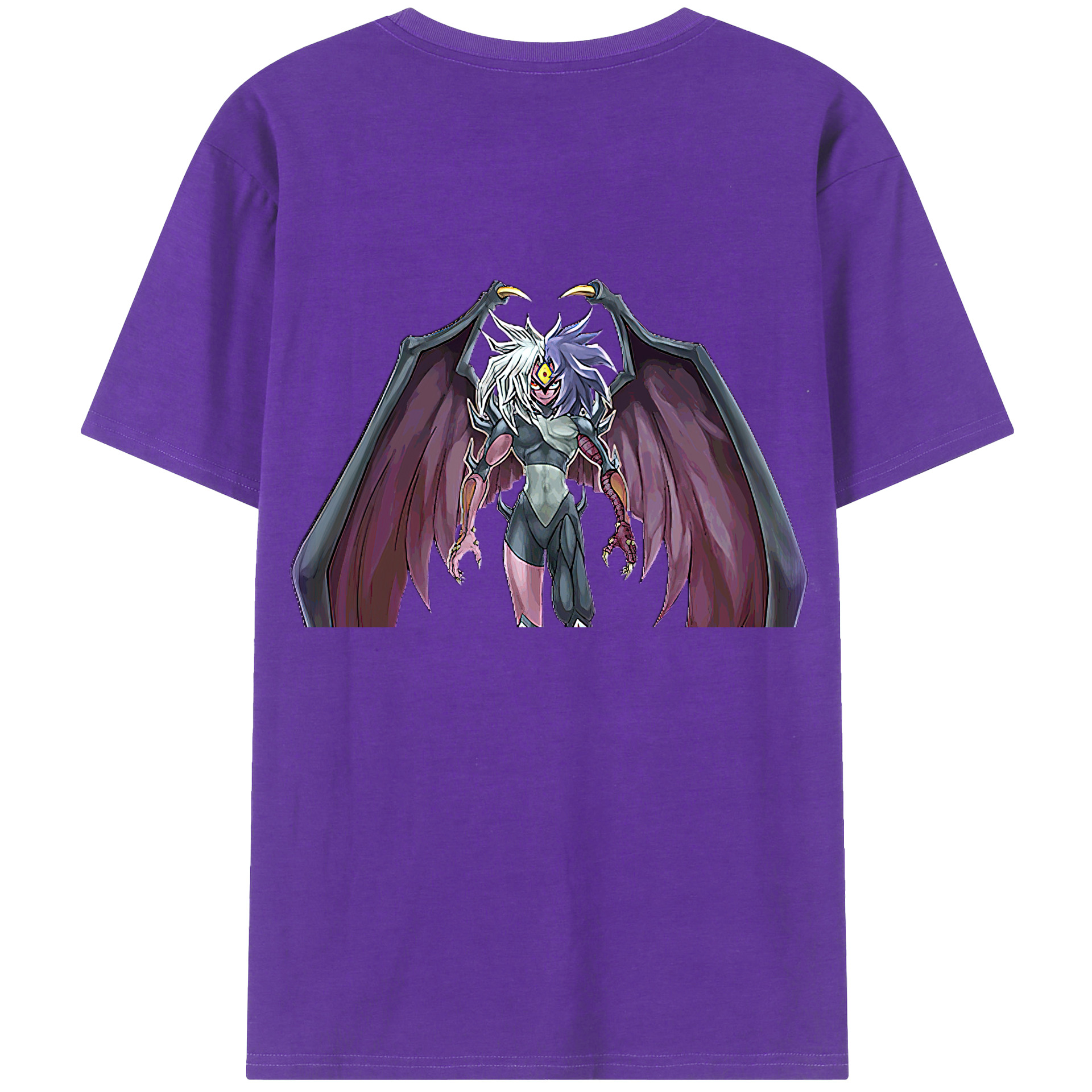 （画像用） 遊☆戯☆王 Yu-Gi-Oh! 綿100％ メンズ半袖Tシャツ（バックプリント） 通気性