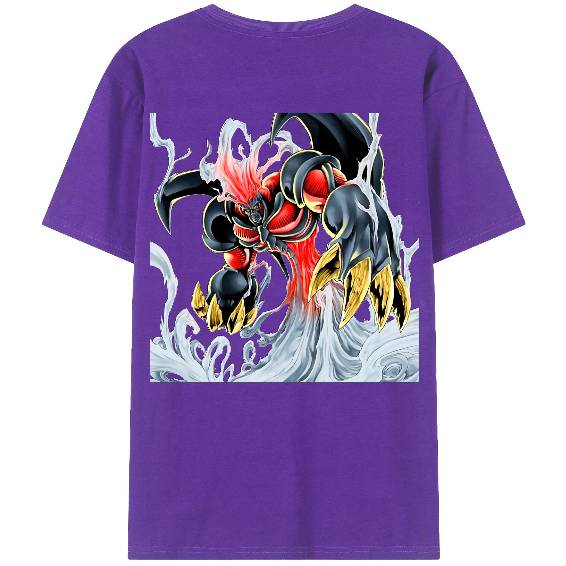 （画像用） 遊☆戯☆王 Yu-Gi-Oh! 綿100％ メンズ半袖Tシャツ（バックプリント） 通気性