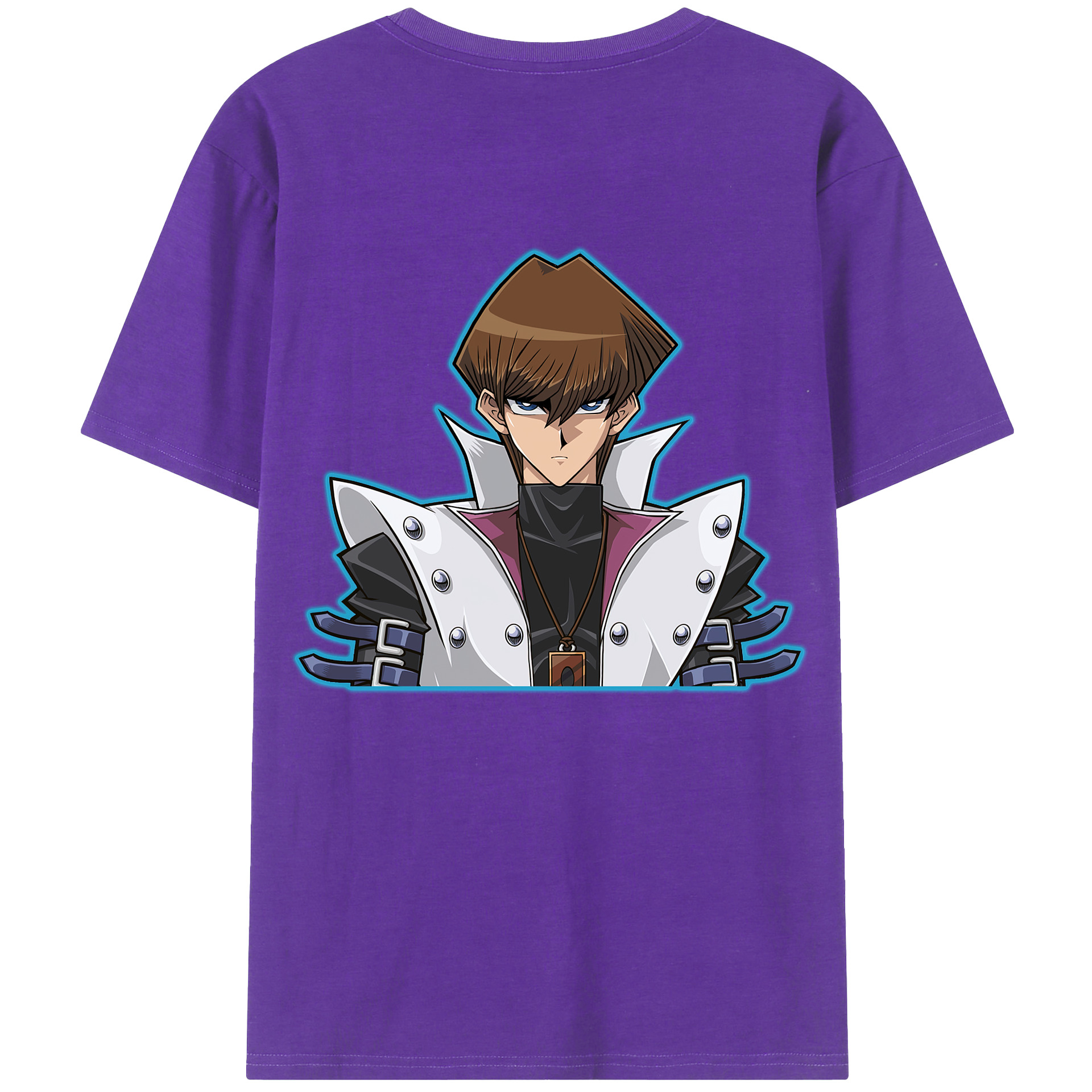 （画像用） 遊☆戯☆王 Yu-Gi-Oh! 綿100％ メンズ半袖Tシャツ（バックプリント） 通気性