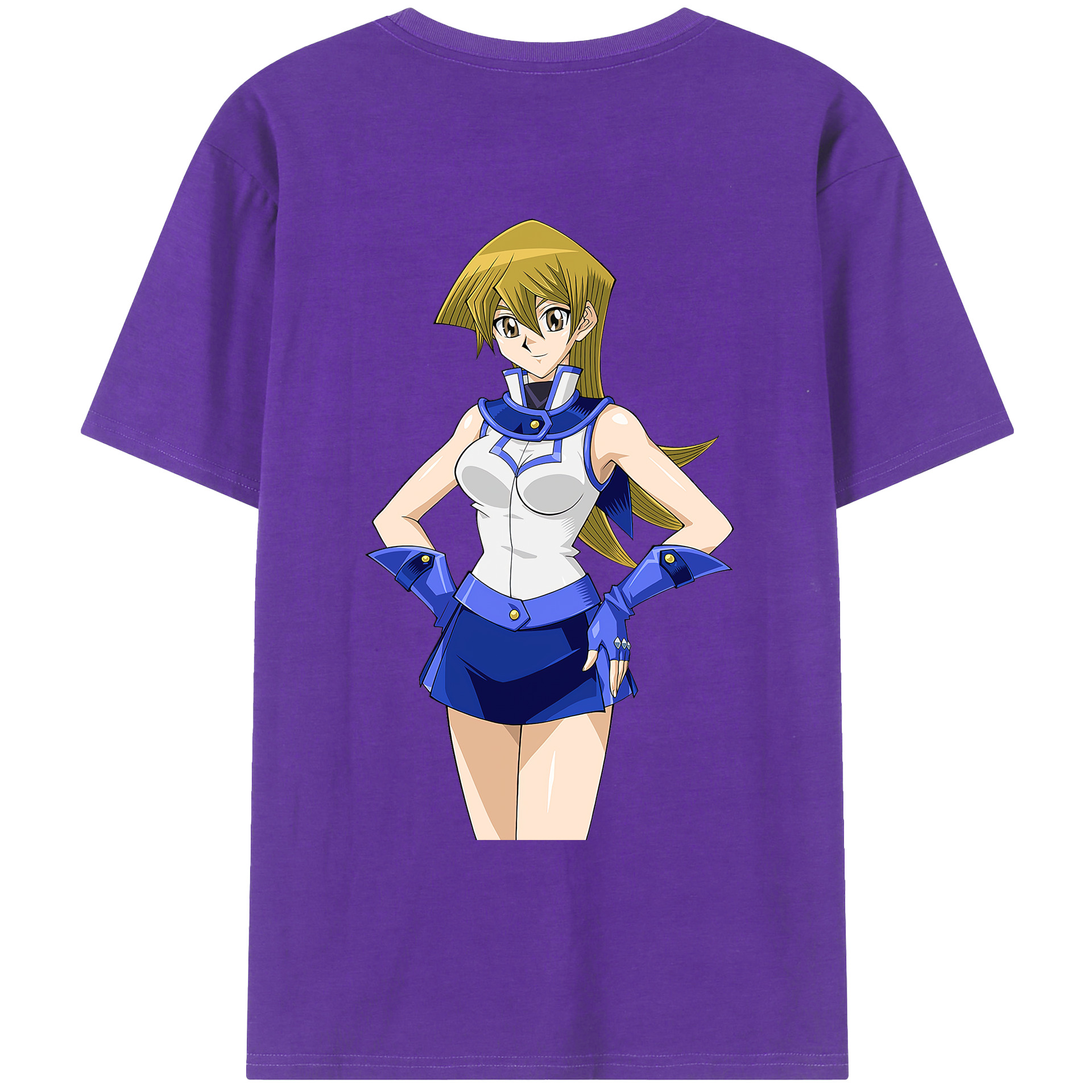（画像用） 遊☆戯☆王 Yu-Gi-Oh! 綿100％ メンズ半袖Tシャツ（バックプリント） 通気性